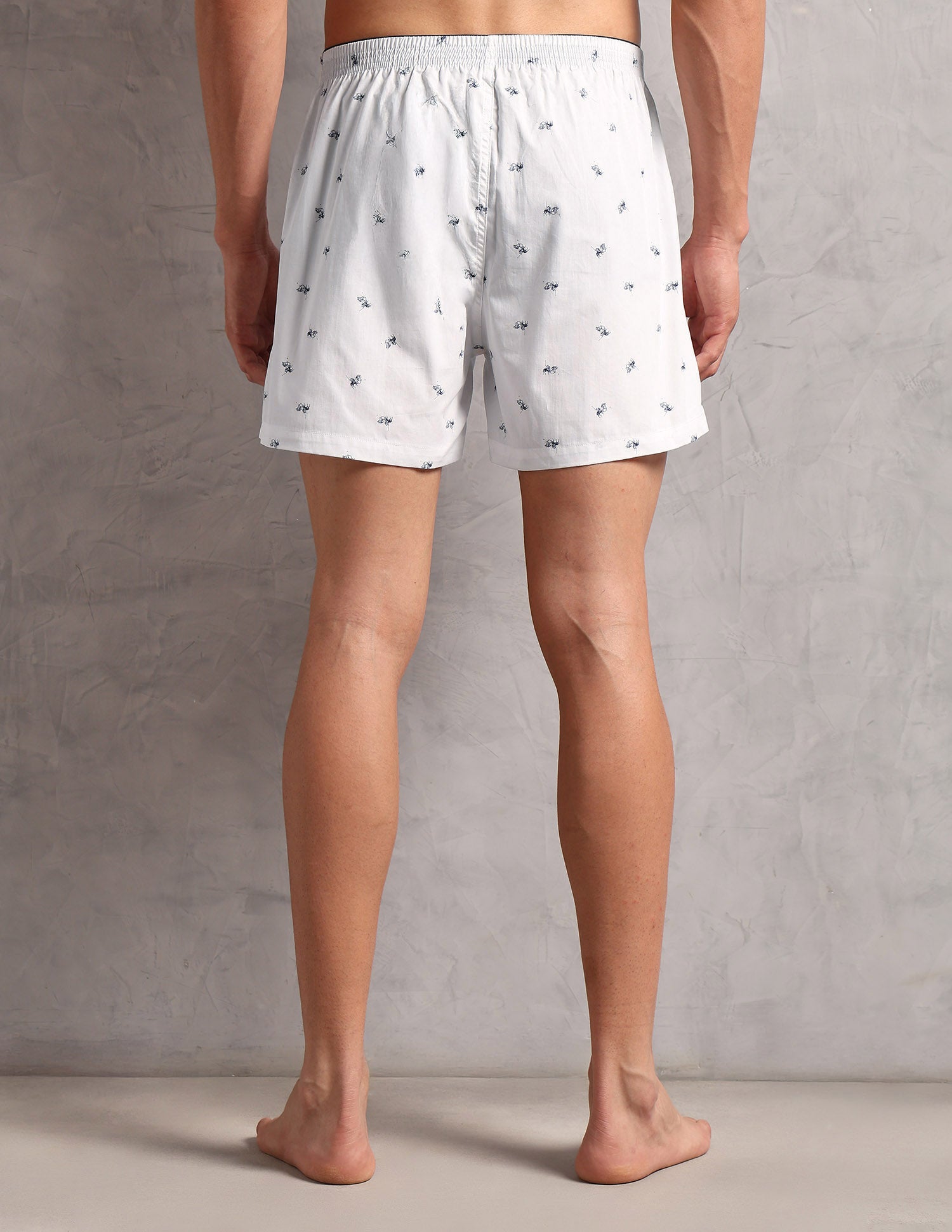 Pure Cotton Printed OEX11 Boxers - Pack Of 1 White - U.S. POLO ASSN. | Large