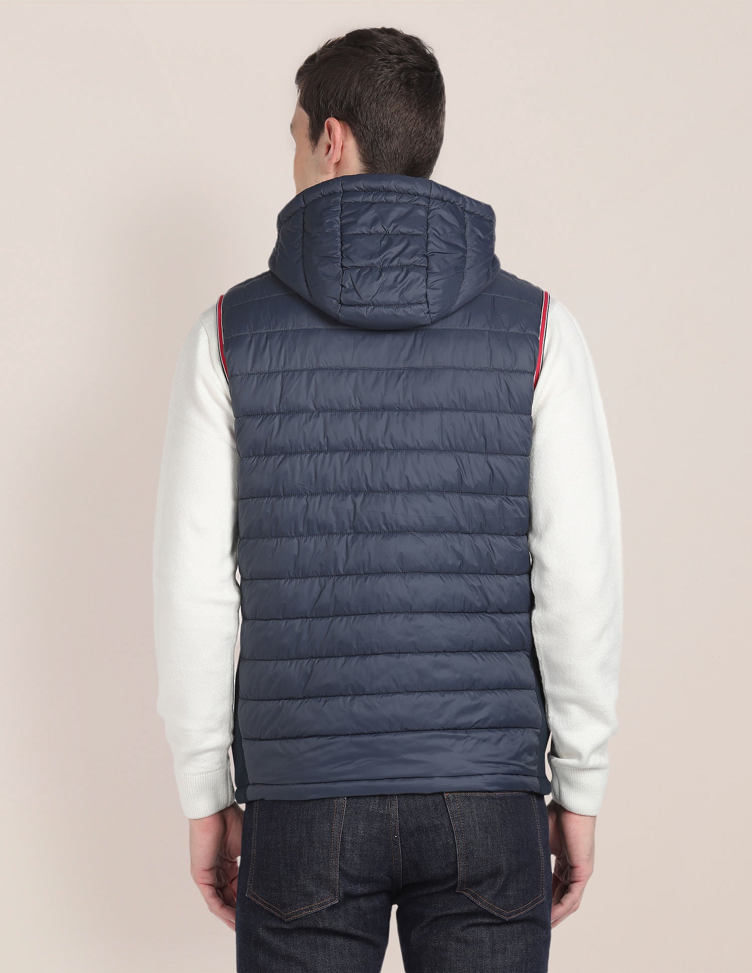 Gillet Puffer Hooded Jacket Navy - U.S. POLO ASSN. | Large