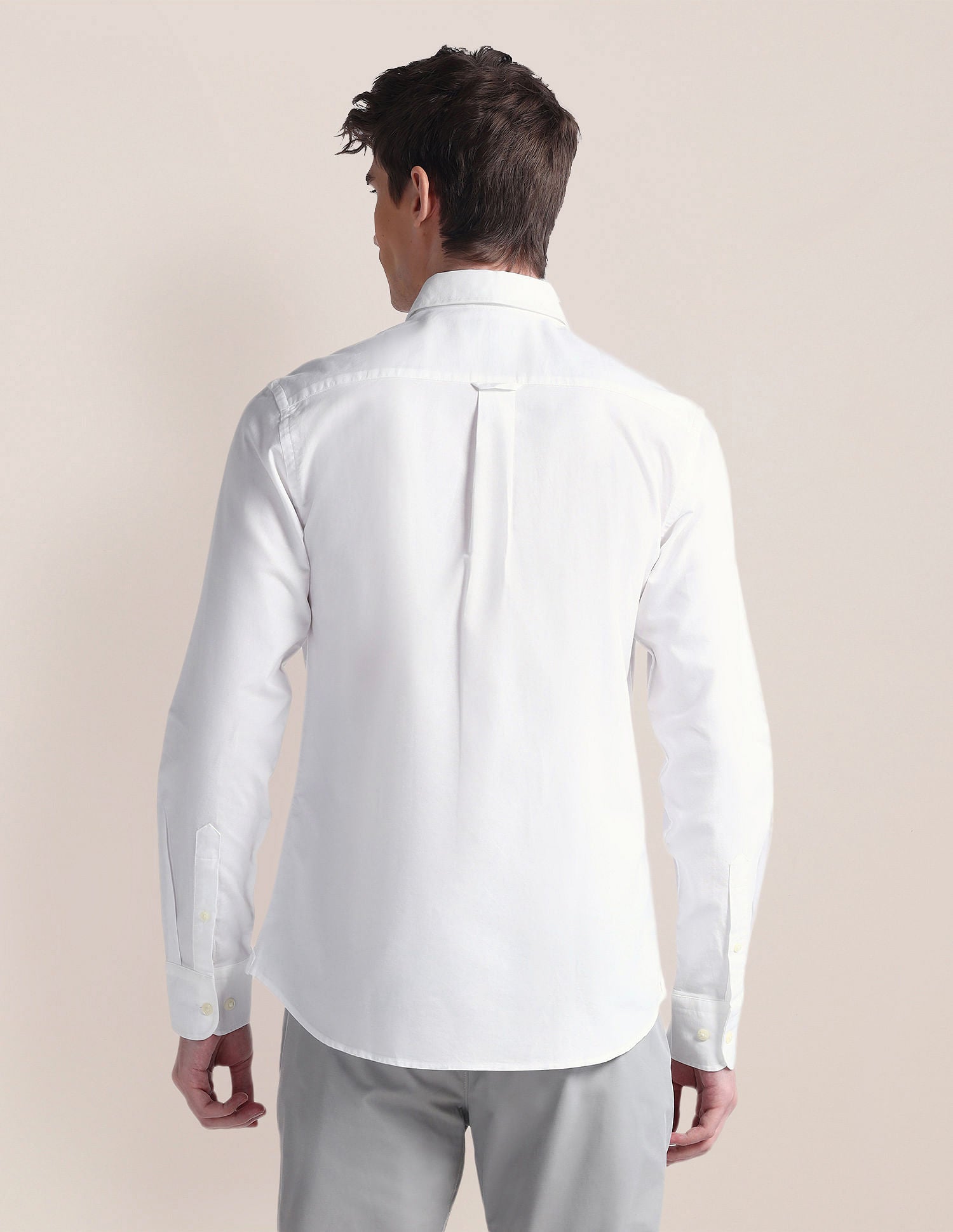 Long Sleeve Solid Brand Shirt White - U.S. POLO ASSN. | Large