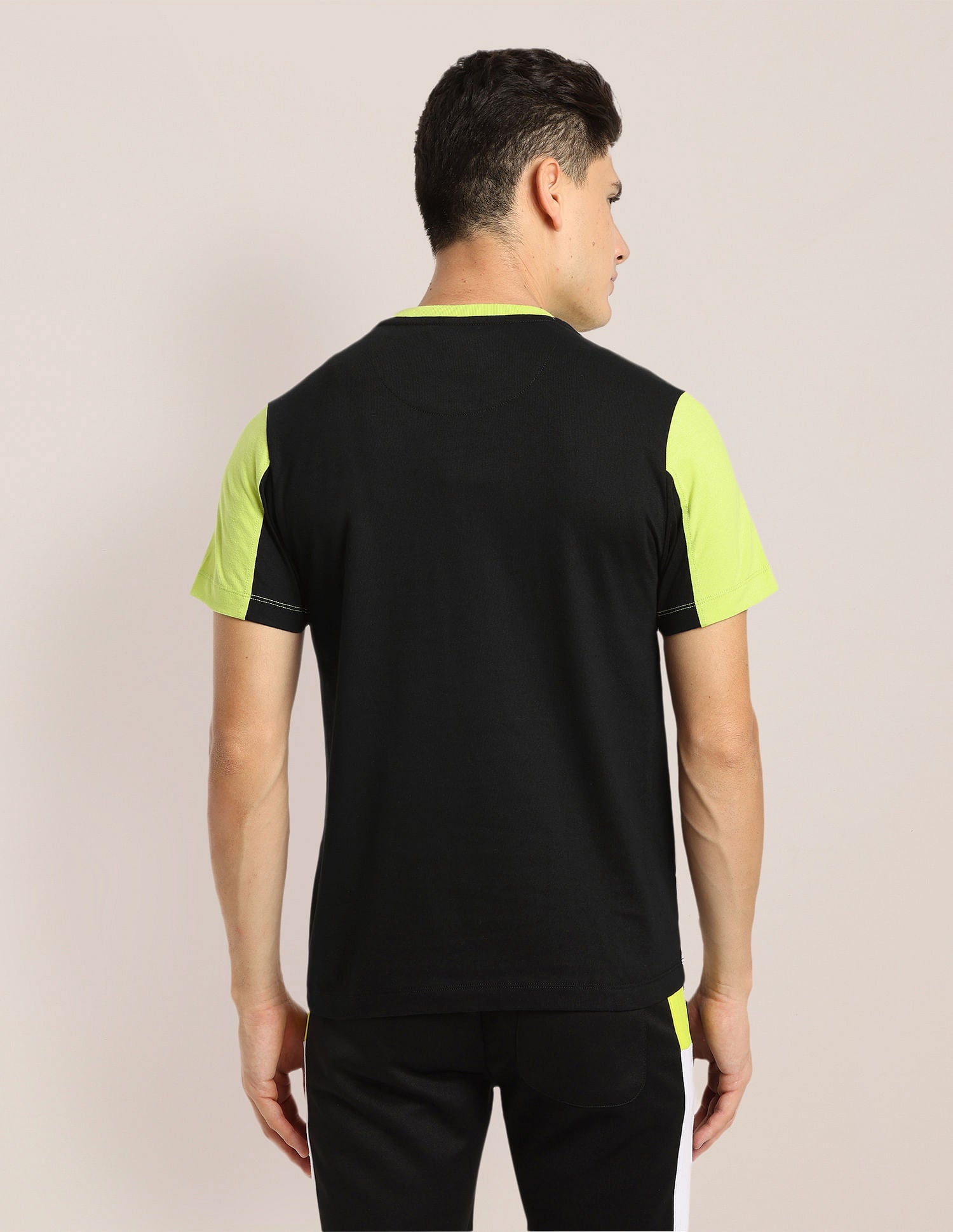 Colour Block Active T-Shirt Black - U.S. POLO ASSN. | Large
