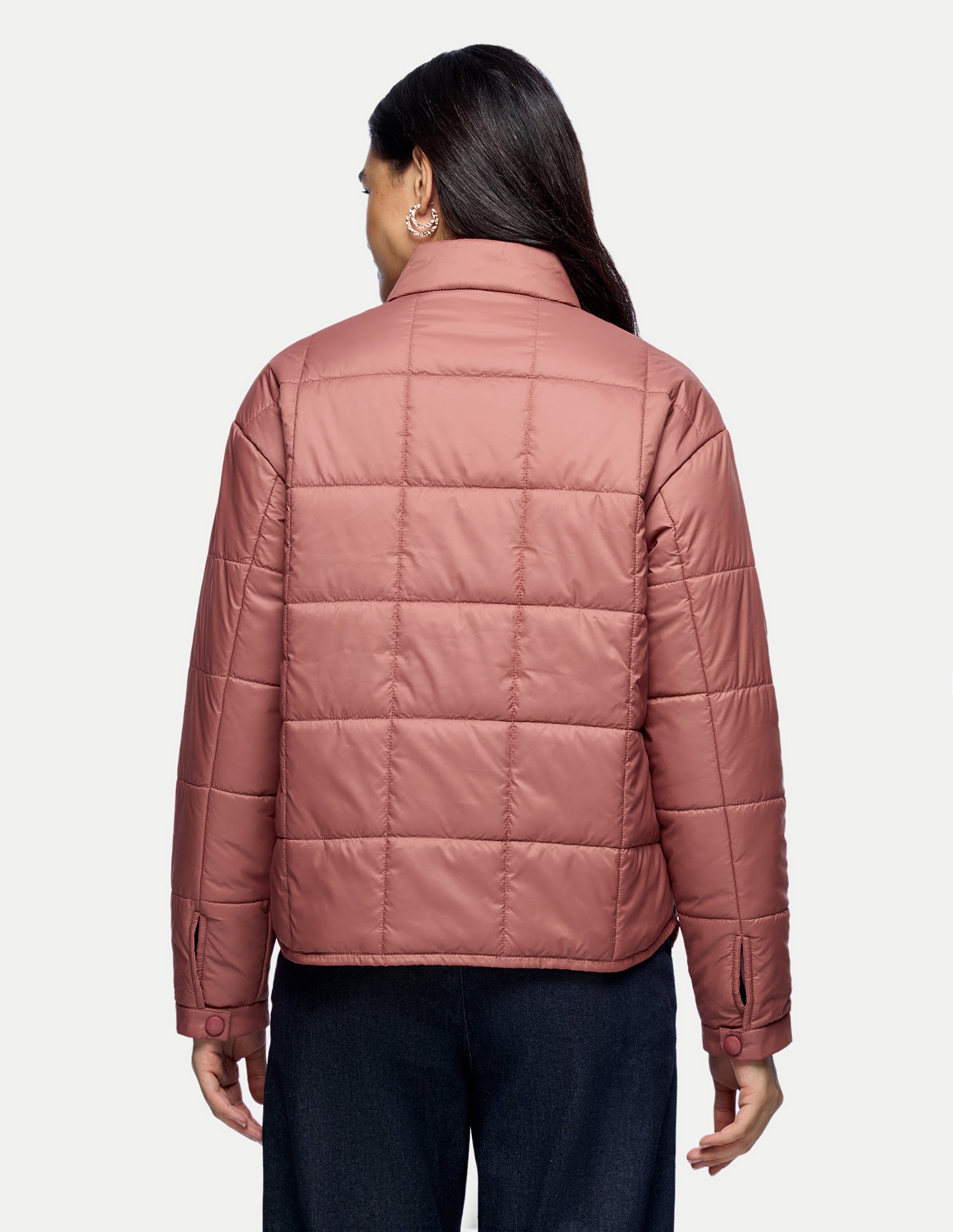 Relaxed Fit High Low Puffer Jacket Pink - U.S. Polo Assn. India | Large
