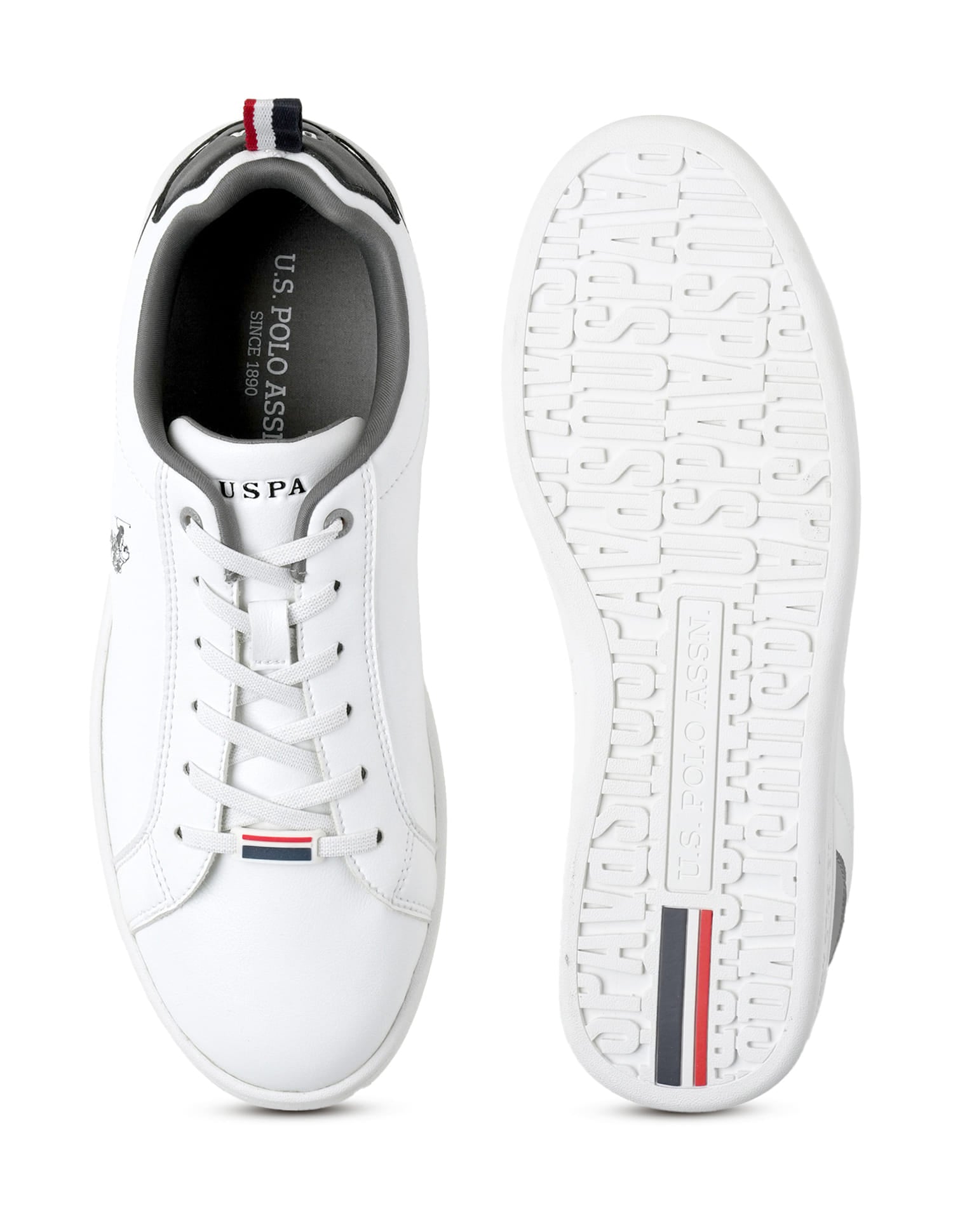 Colour Block Panelled Stefan 3.0 Sneakers White - U.S. Polo Assn. India | Large