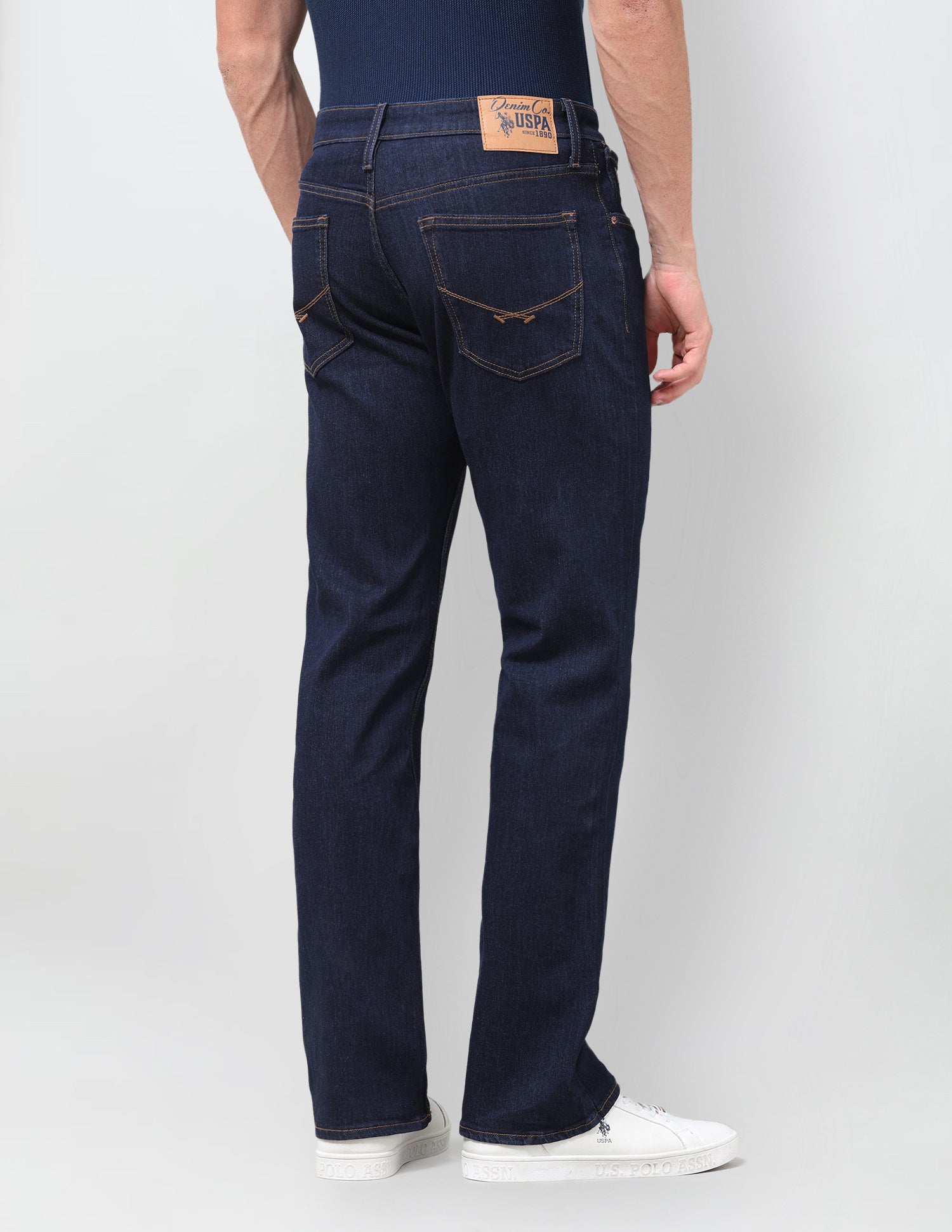 Connor Bootcut Fit Blue Jeans Dark Indigo - U.S. Polo Assn. India | Large