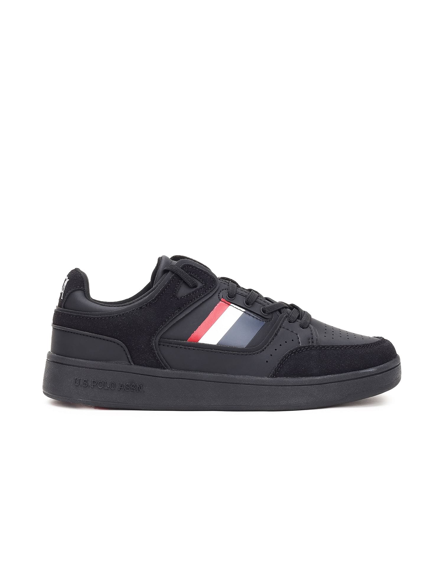 Brand Stripe Adalyn Sneakers Black - U.S. Polo Assn. India | Large