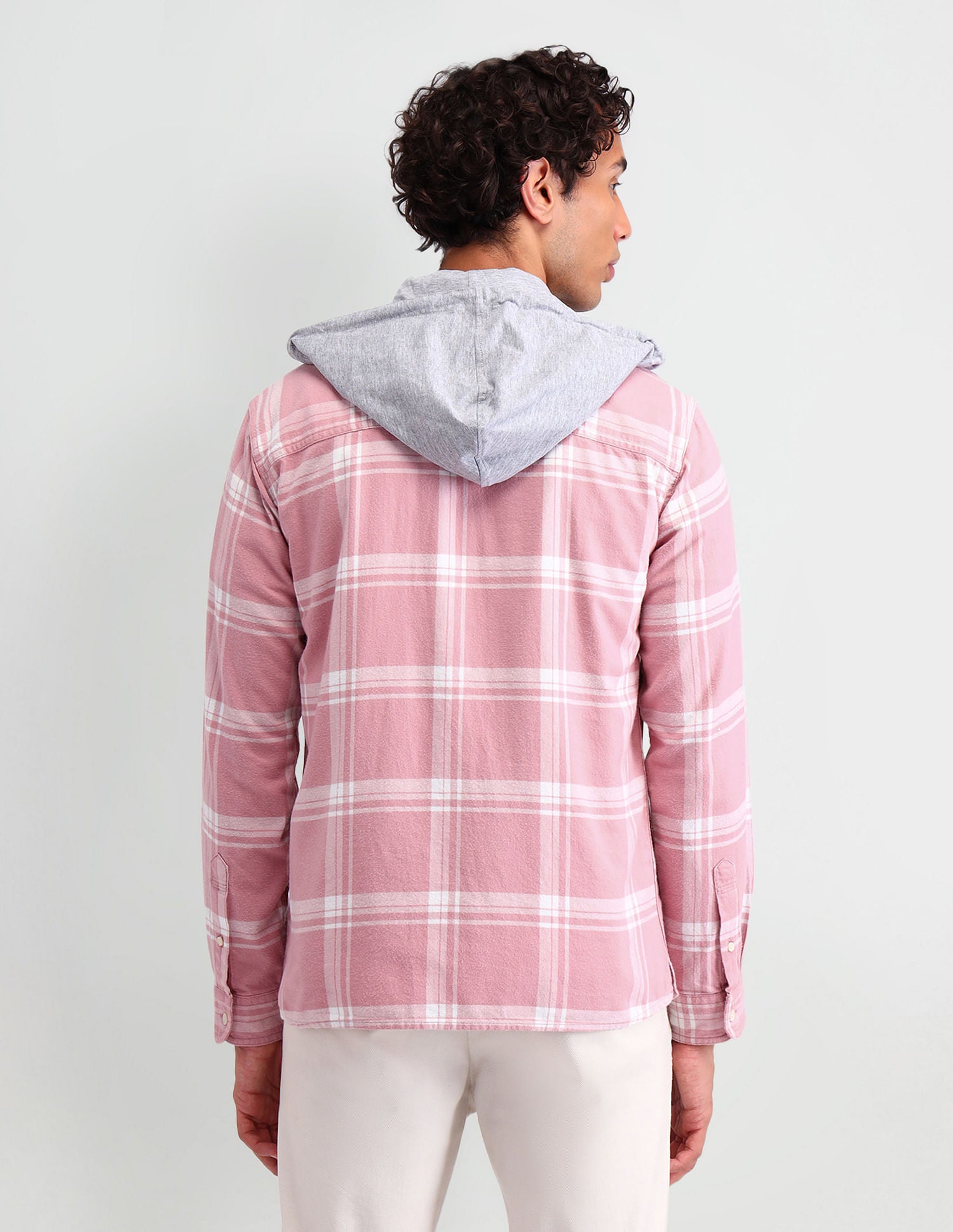 Manhattan Slim Fit Checked Shirt Pink - U.S. Polo Assn. India | Large