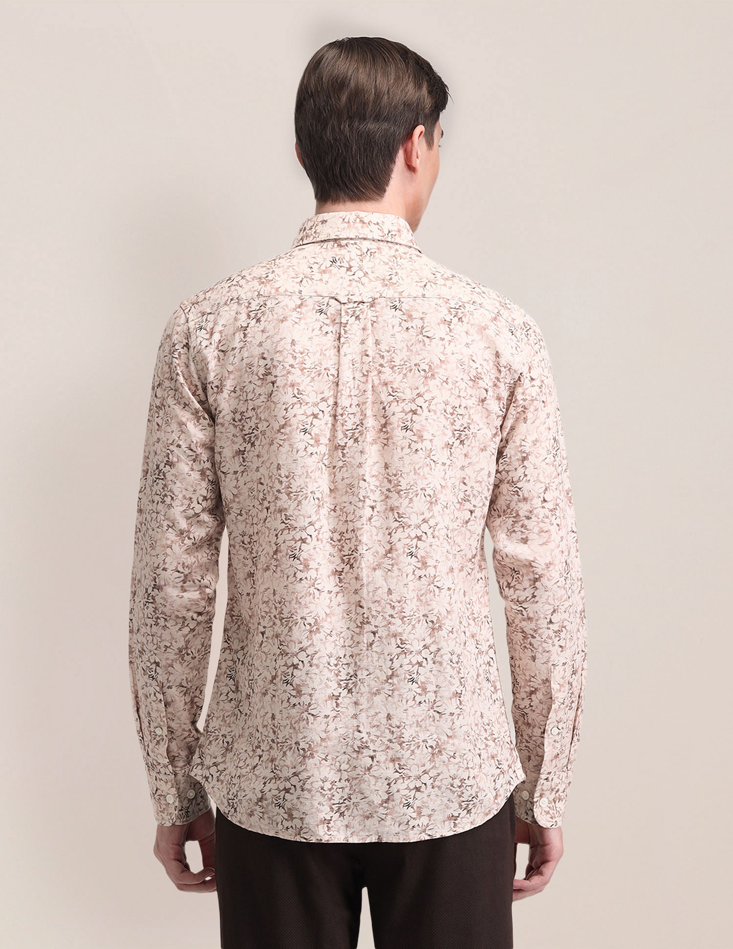 Tailored Fit Printed Shirt Pink - U.S. Polo Assn. India | Large