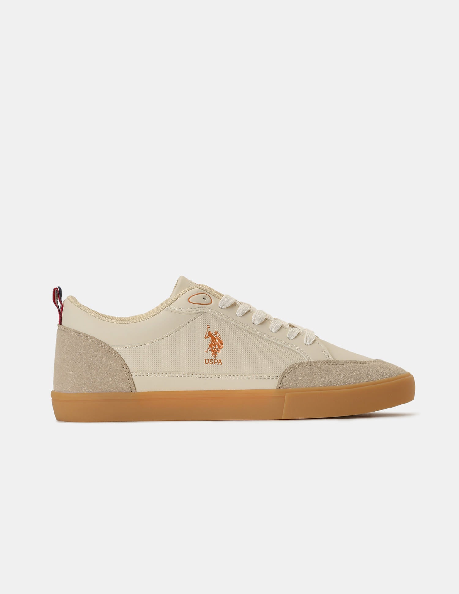 Men Colour Blocked Lucian 2.0 Sneakers Beige - U.S. Polo Assn. India | Large