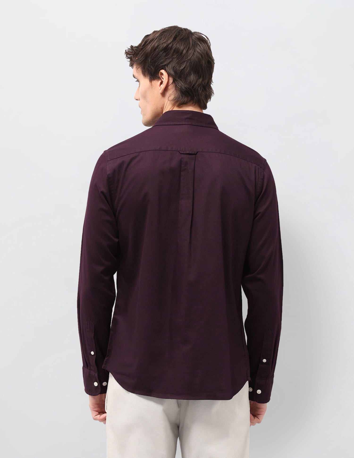 Solid Tailored Fit Shirt Red - U.S. Polo Assn. India | Large