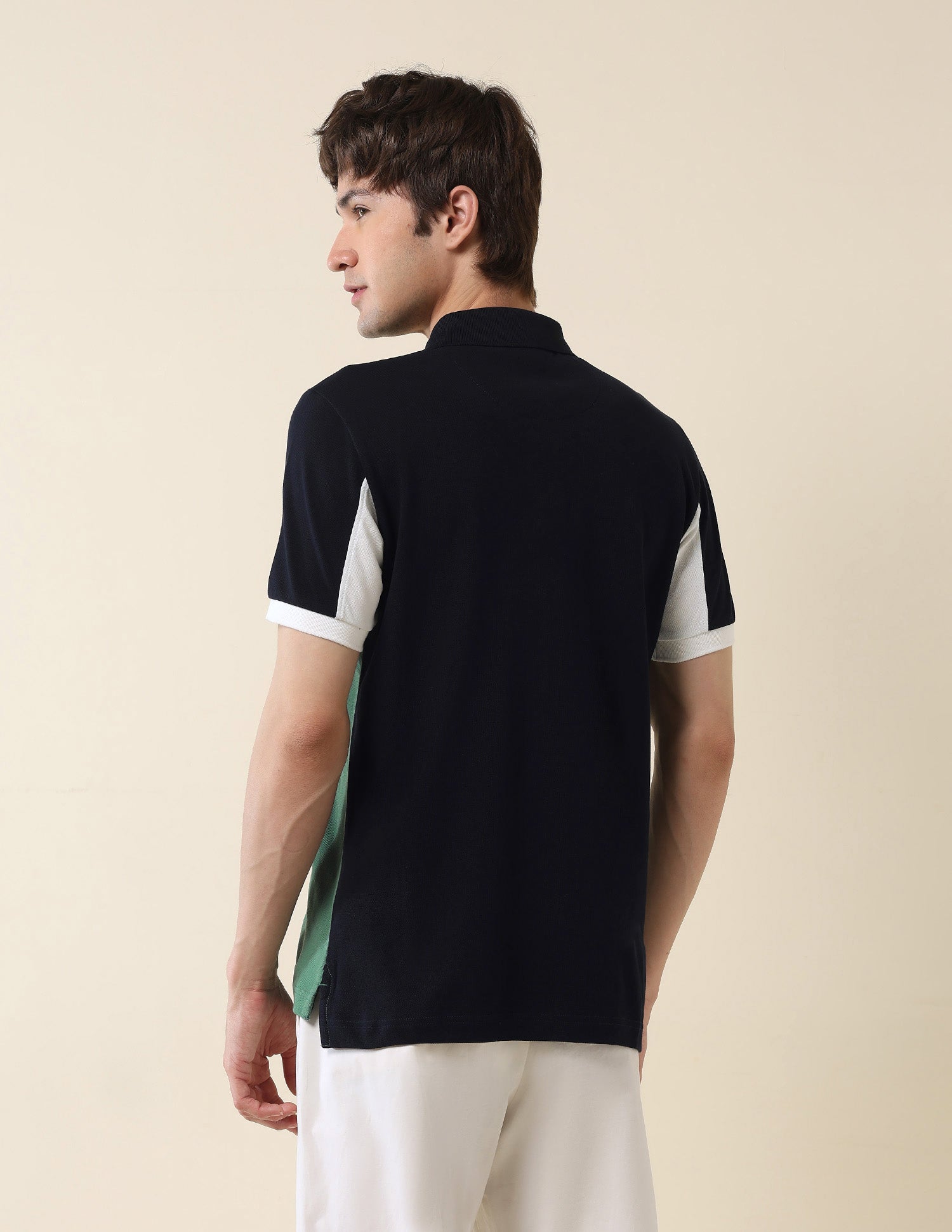 Colourblocked Classic Polo Shirt Green - U.S. Polo Assn. India | Large