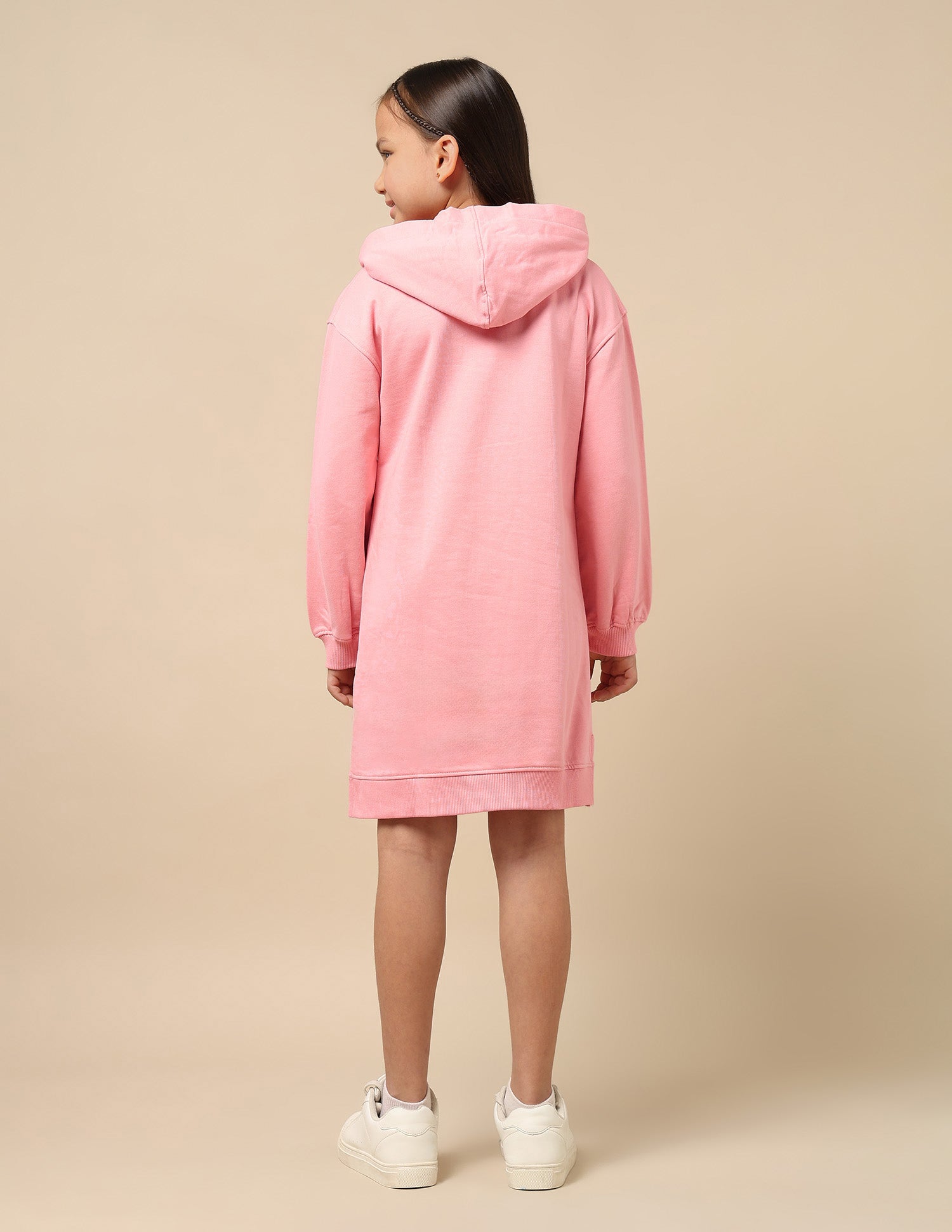 Girls Hooded Sweat Dress Pink - U.S. POLO ASSN. | Large