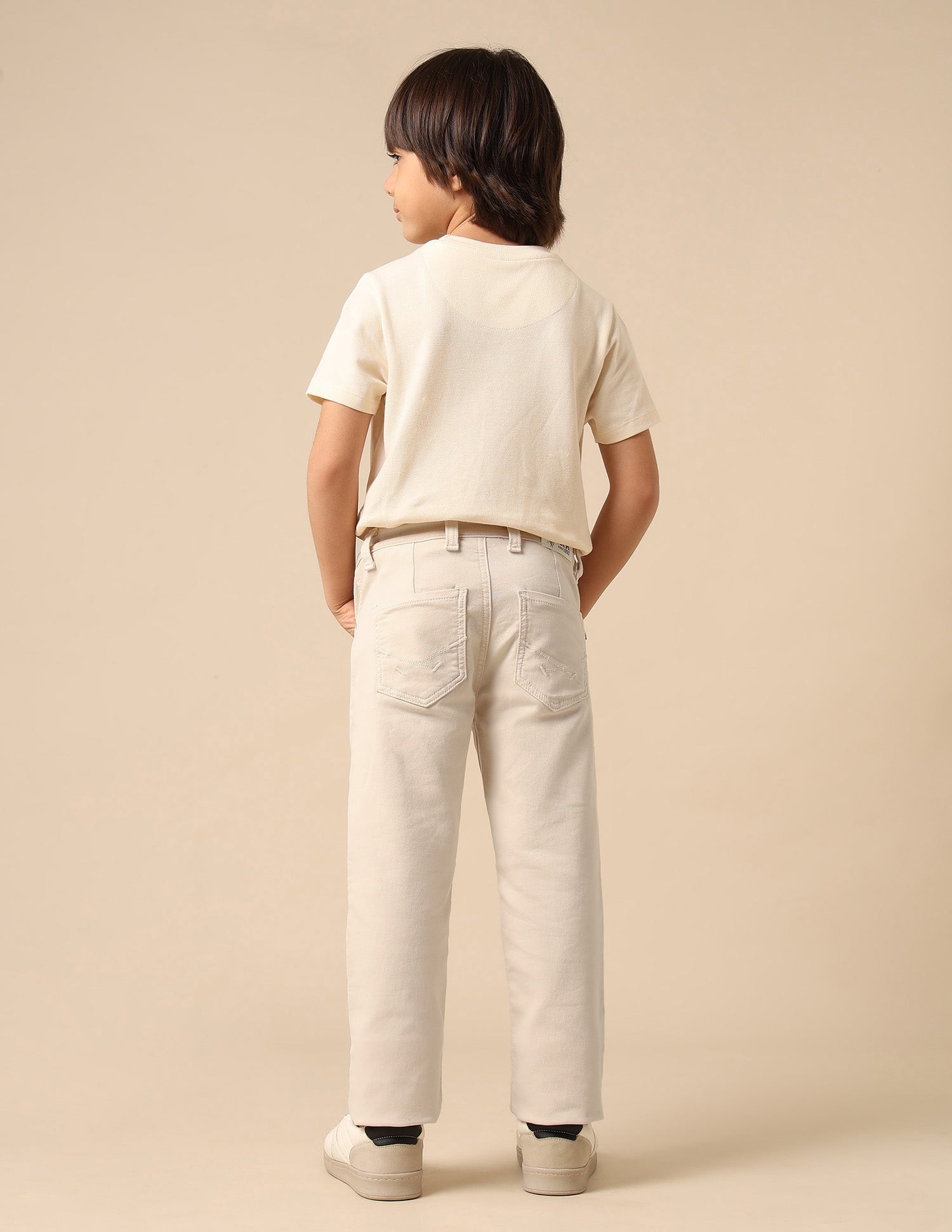 Boys Mid Rise Relaxed Fit Jeans White - U.S. POLO ASSN. | Large