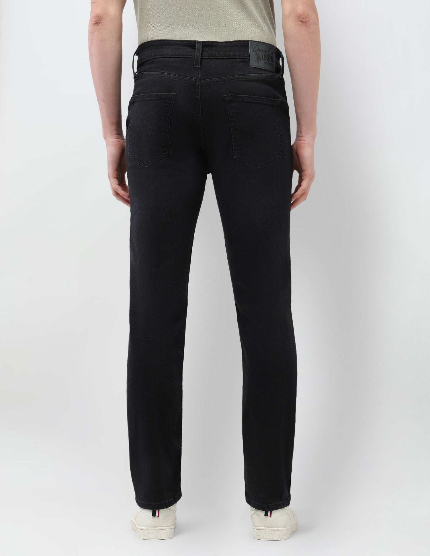 Harold Slim Straight Fit Jeans Black - U.S. Polo Assn. India | Large