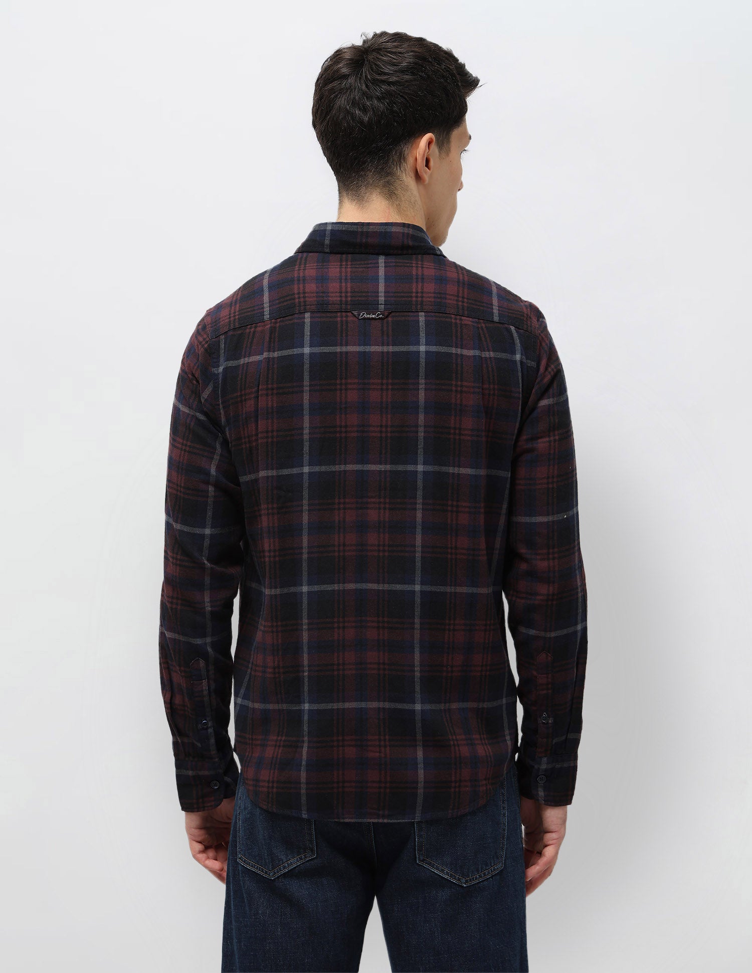 Plaid Checked Twill Shirt Maroon - U.S. POLO ASSN. | Large