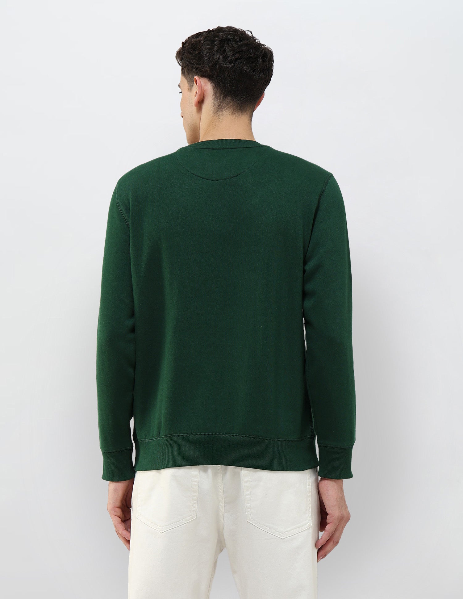 Brand Embossed Regular Fit Sweatshirt Dark Green - U.S. POLO ASSN. | Large