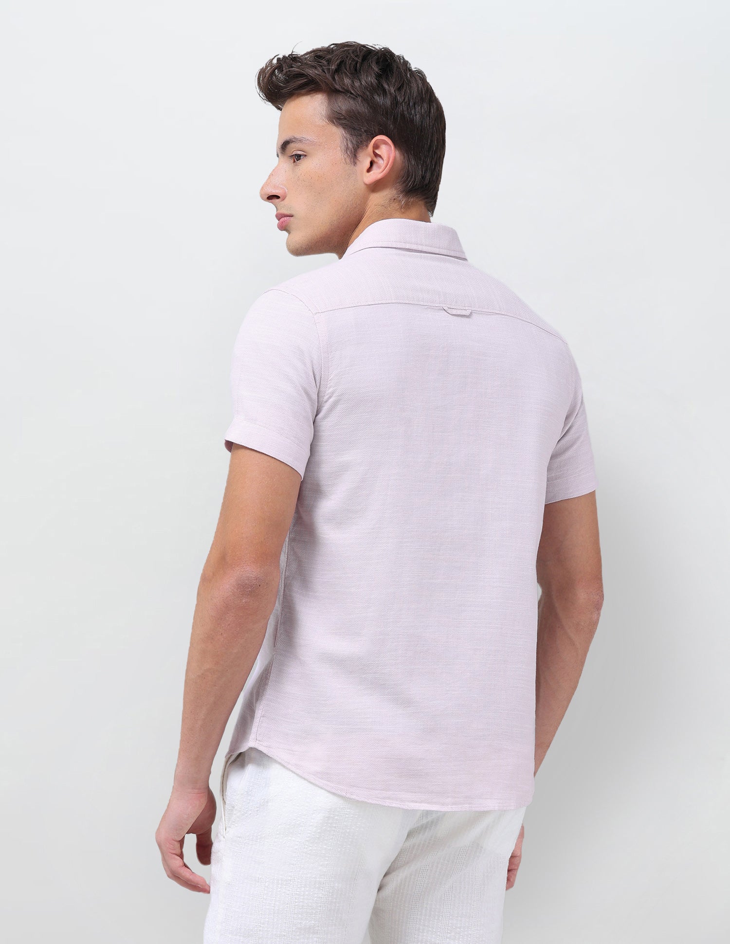 Solid Regular Fit Shirt Pink - U.S. Polo Assn. India | Large