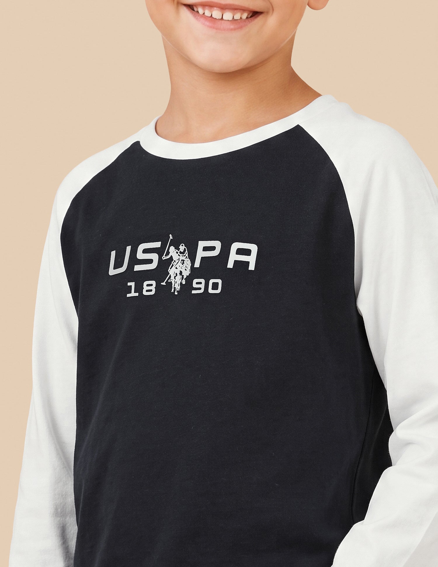 Colour Blocked Regular Fit T-Shirt Navy - U.S. Polo Assn. India | Large
