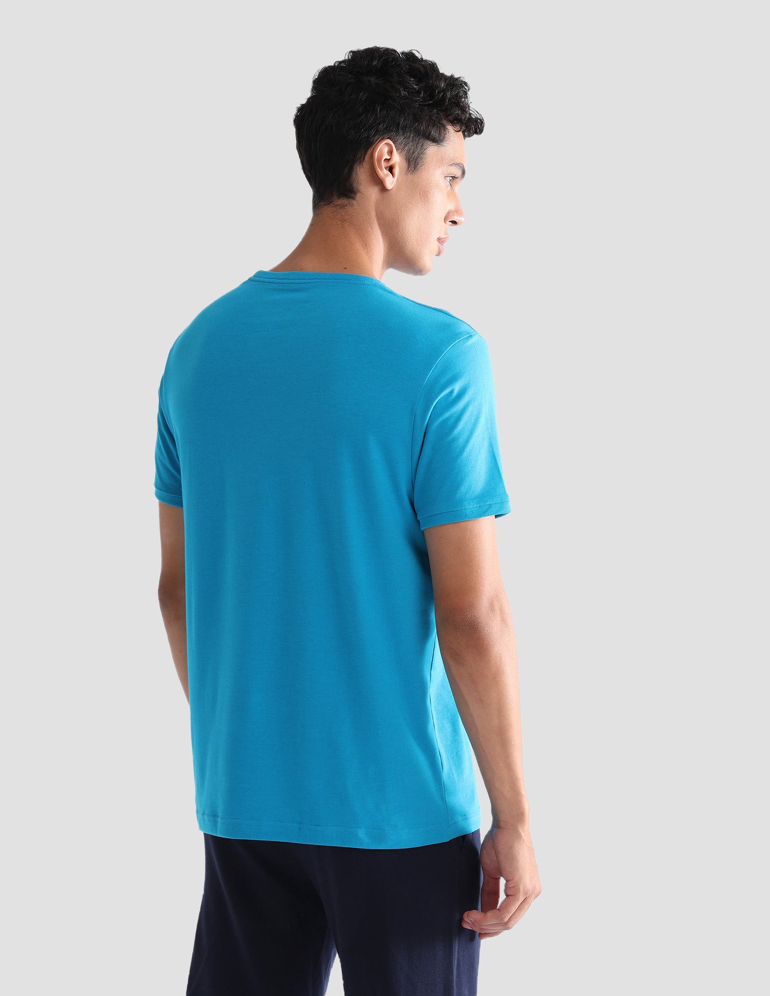 Solid Comfort Fit OEE10 Lounge T-Shirt - Pack Of 1 Icy Blue - U.S. POLO ASSN. | Large