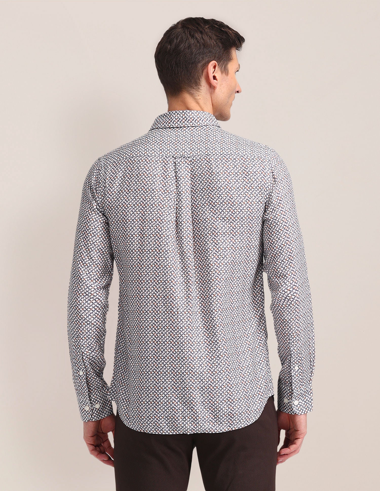 All Over Digital Print Shirt Ochre - U.S. POLO ASSN. | Large