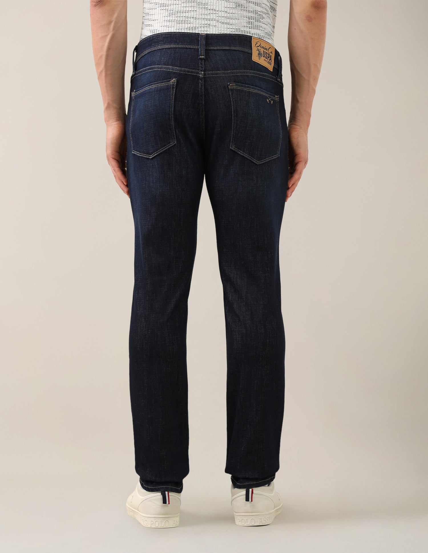 Brandon Slim-Tapered Fit Blue Jeans Dark Blue - U.S. Polo Assn. India | Large