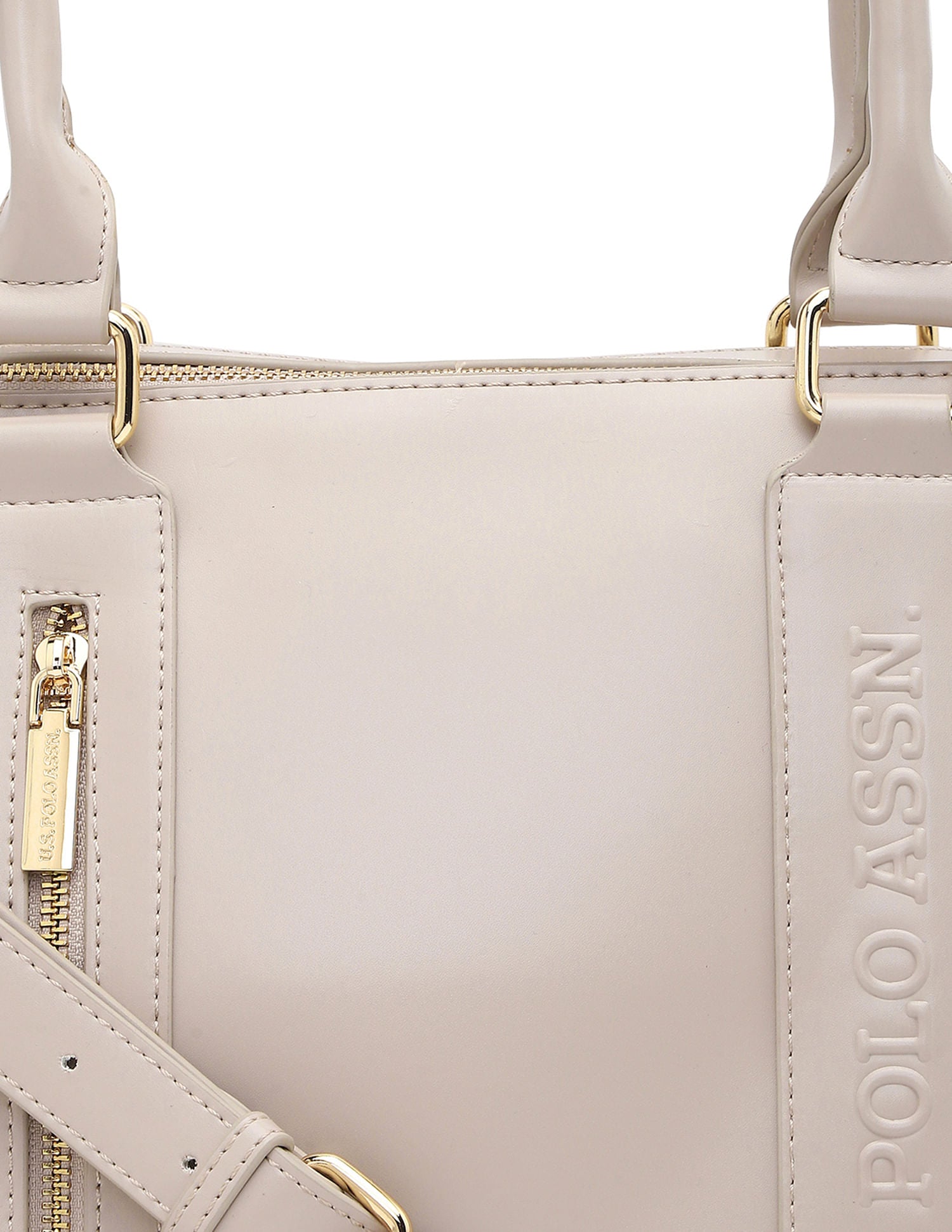Women Alexa Satchel Bag Beige - U.S. Polo Assn. India | Large