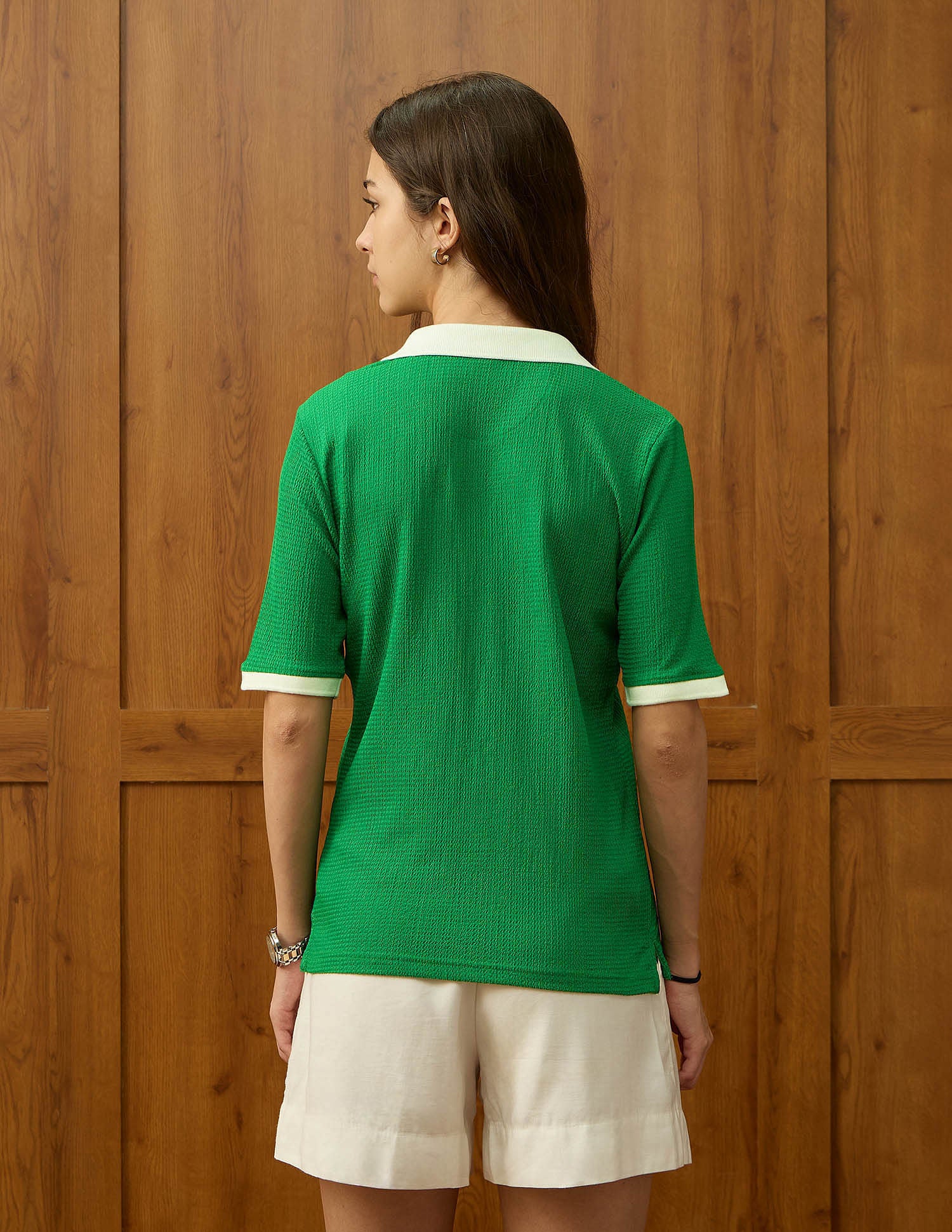 Regular Fit Textured Polo Shirt Green - U.S. POLO ASSN. | Large