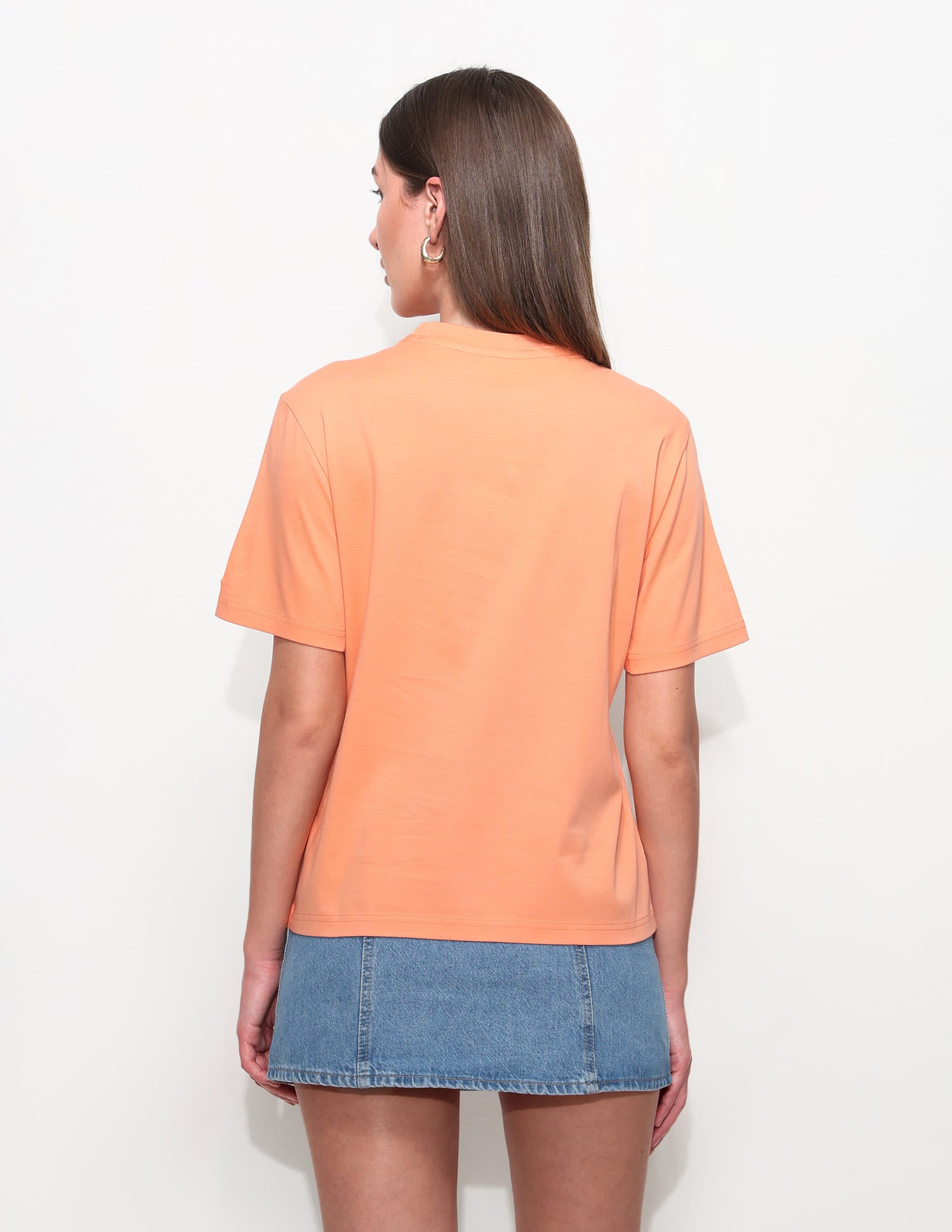 Boxy Fit Digital Print T-Shirt Orange - U.S. Polo Assn. India | Large