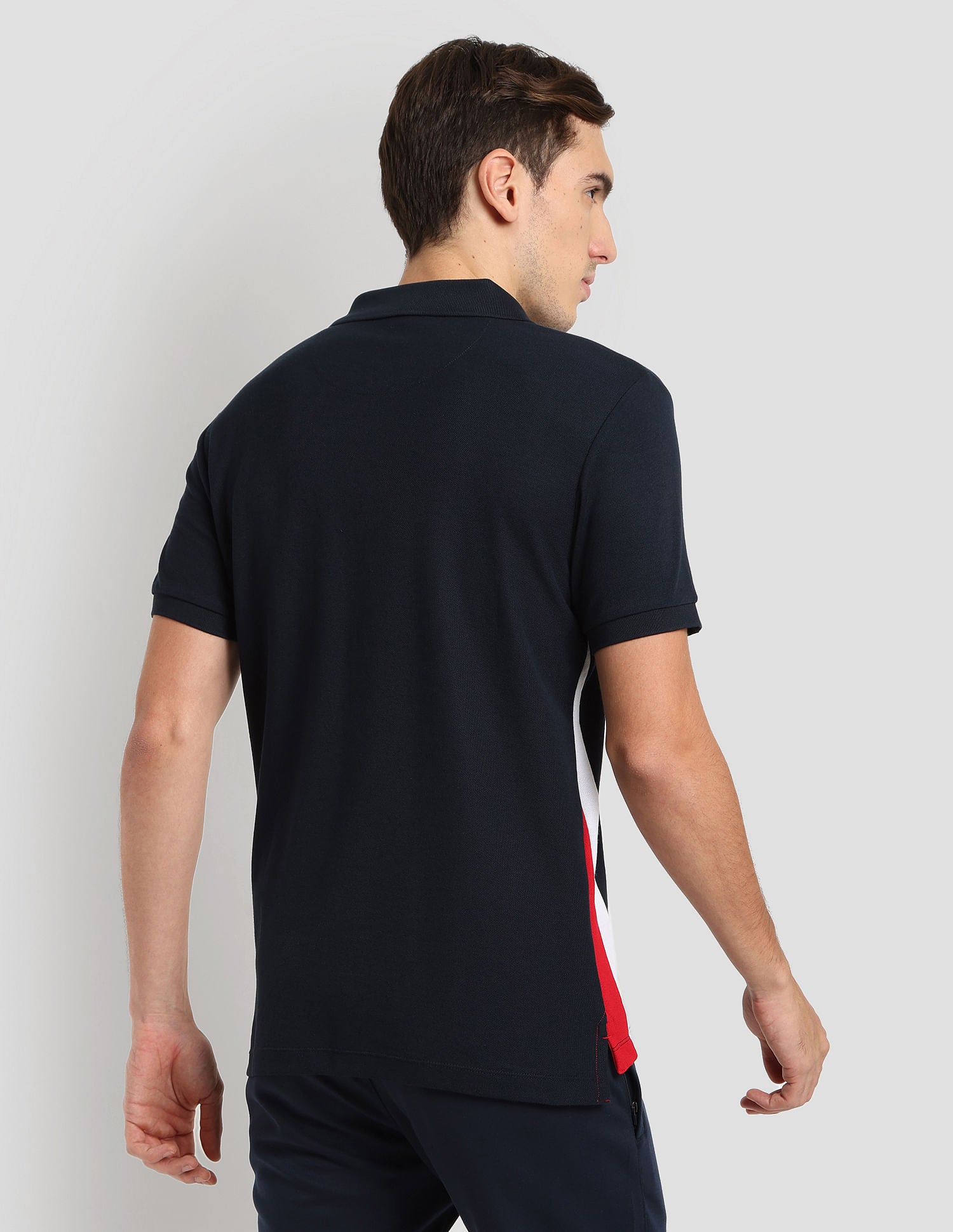 Panelled Athleisure Polo Shirt Navy - U.S. POLO ASSN. | Large
