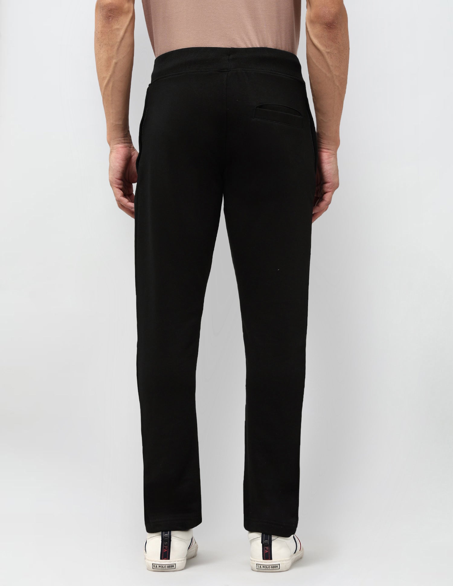 Regular Fit Solid Track Pants Black - U.S. POLO ASSN. | Large