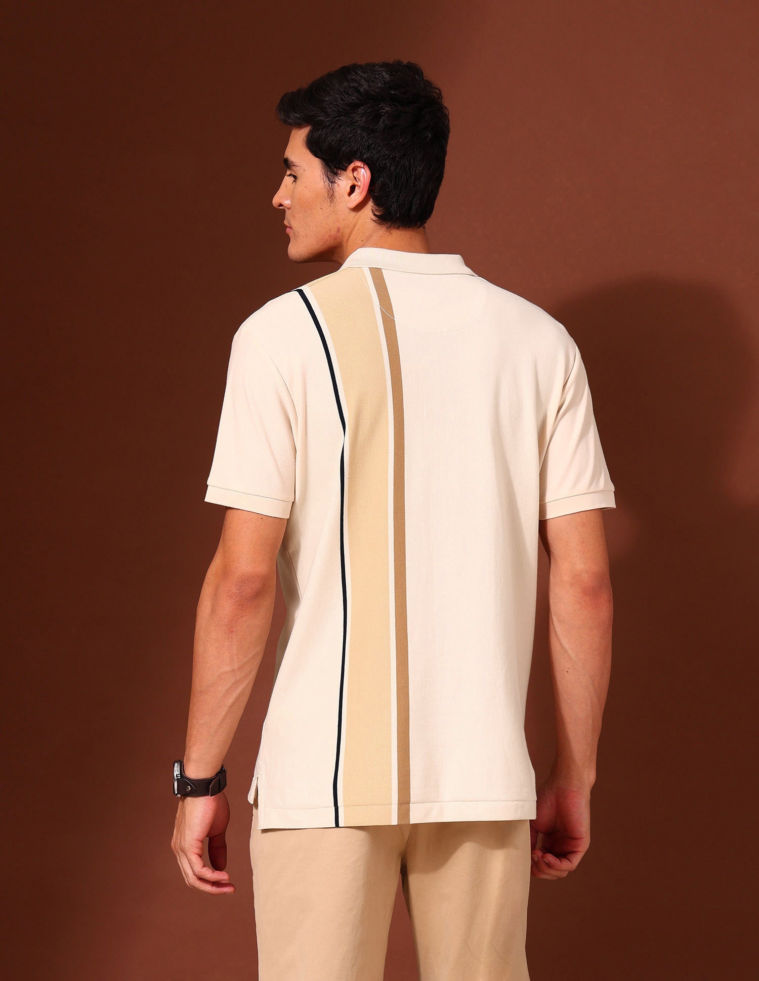 Colourblocked Classic Polo Shirt Off White - U.S. Polo Assn. India | Large