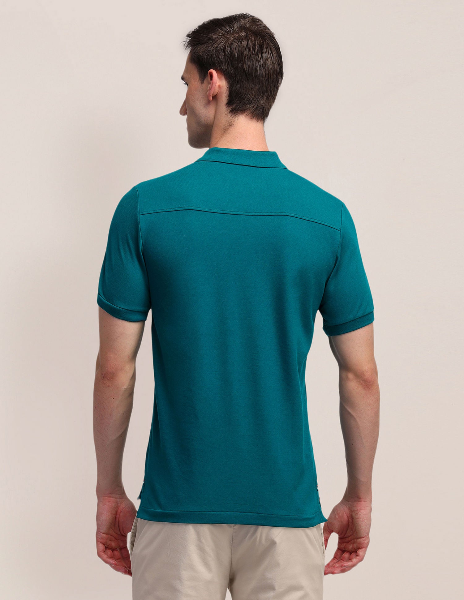 Solid Slim Fit Polo Shirt Green - U.S. POLO ASSN. | Large