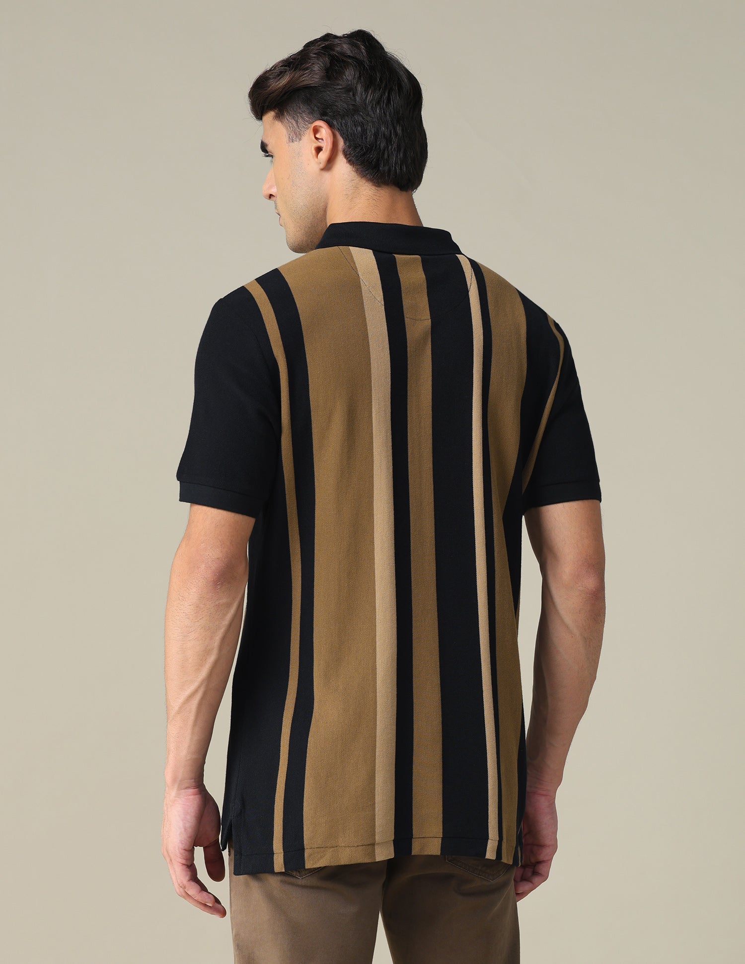 Vertical Striped Regular Fit Polo Shirt Black - U.S. POLO ASSN. | Large