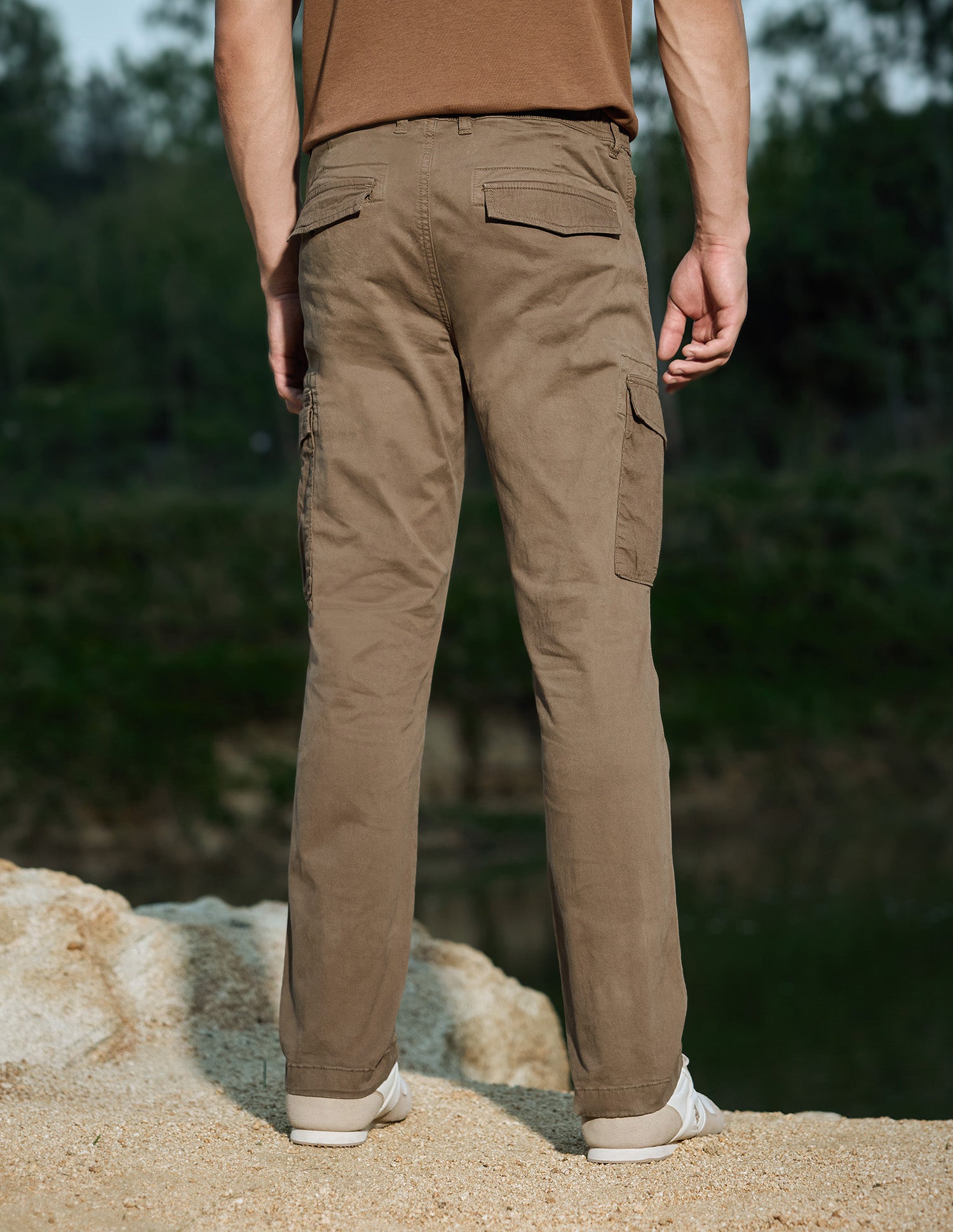 Straight Fit Cargo Trousers Tan - U.S. Polo Assn. India | Large
