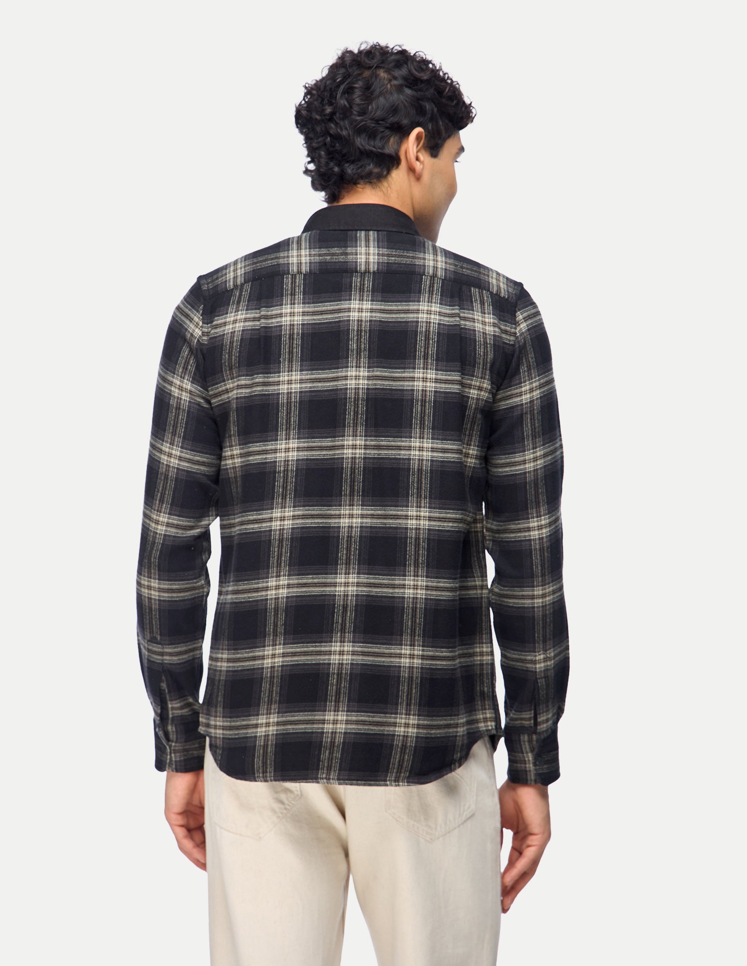 Plaid Checked Twill Shirt Black - U.S. Polo Assn. India | Large