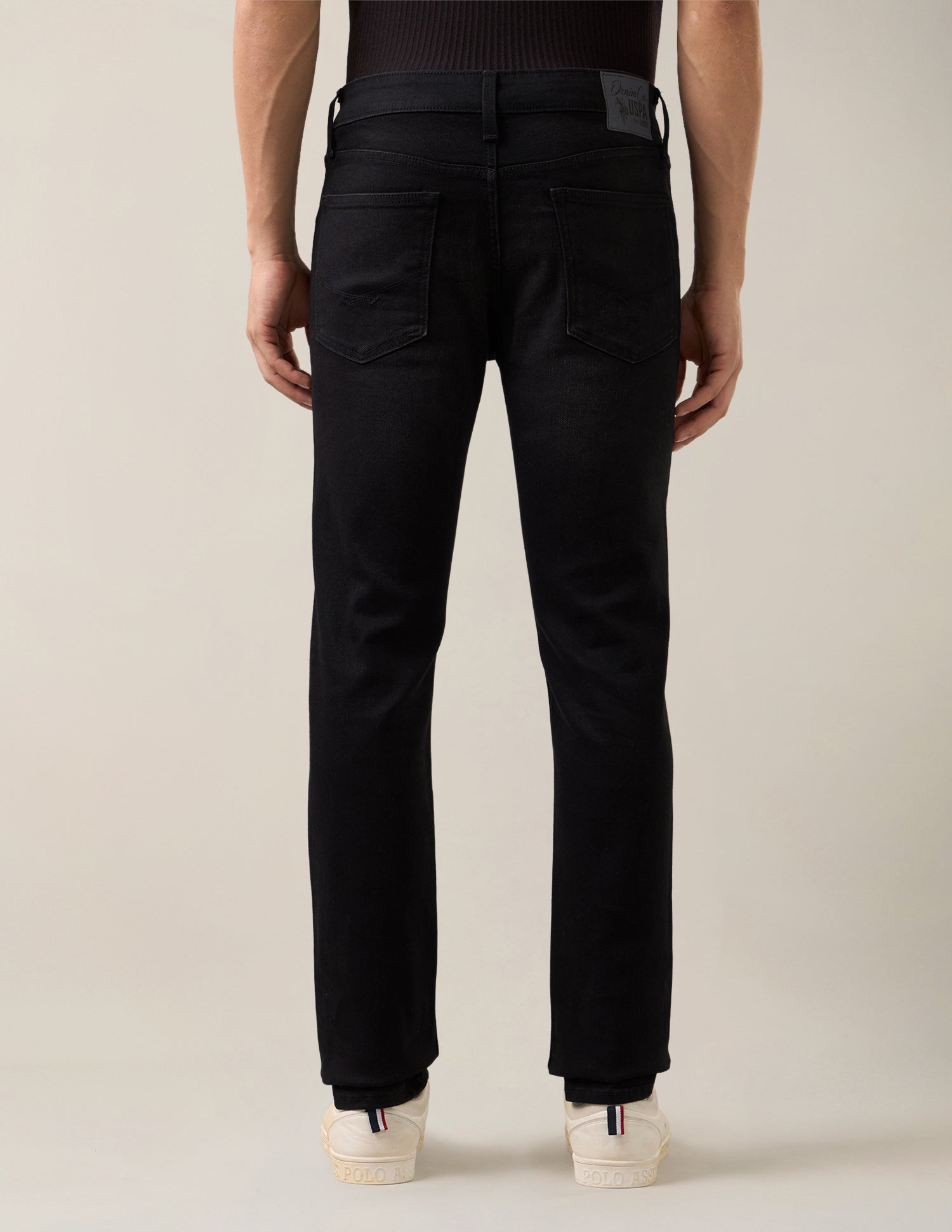 Regallo Skinny Fit Black Jeans Black - U.S. Polo Assn. India | Large