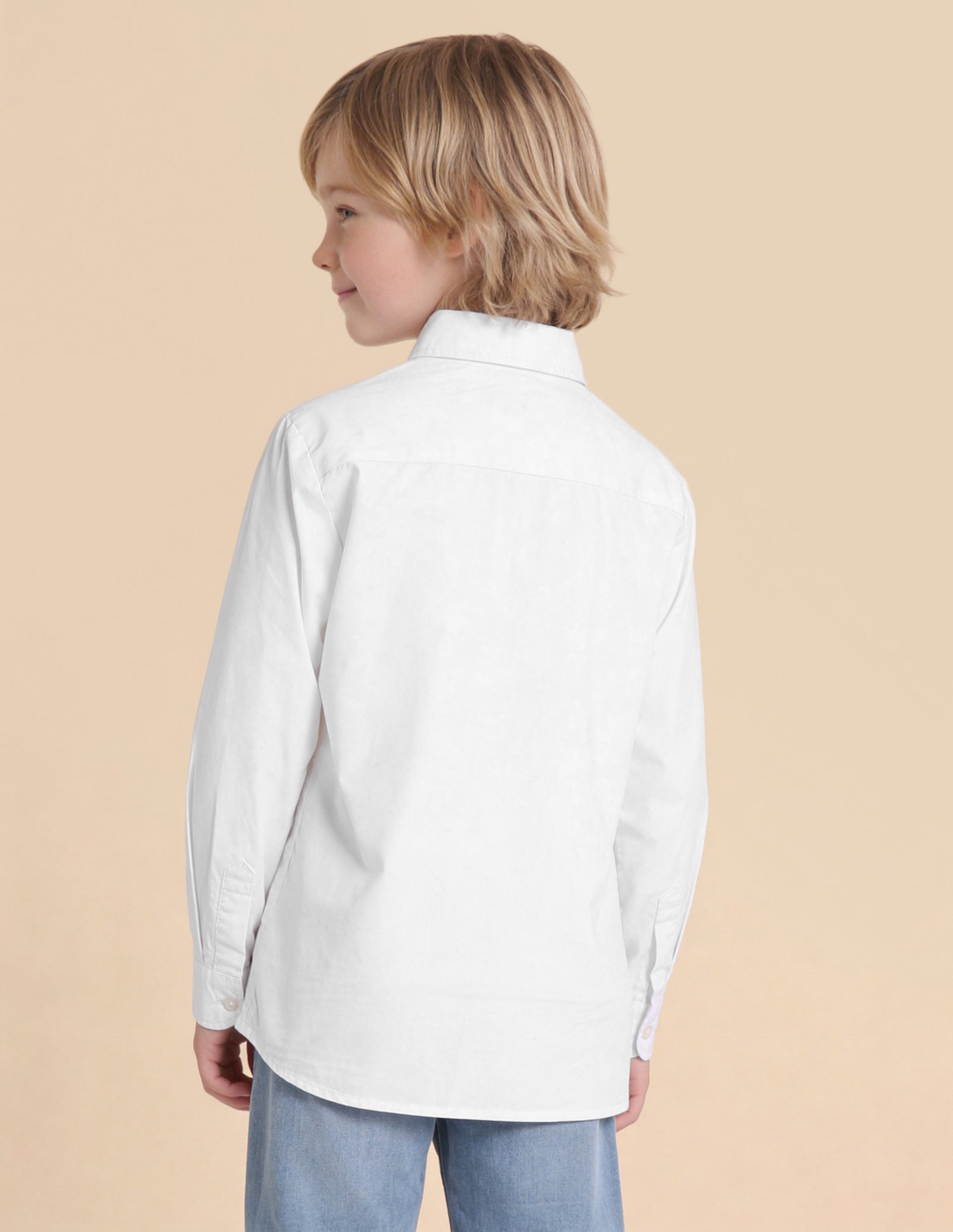 Solid Stripe Detail Regular Fit Shirt White - U.S. Polo Assn. India | Large