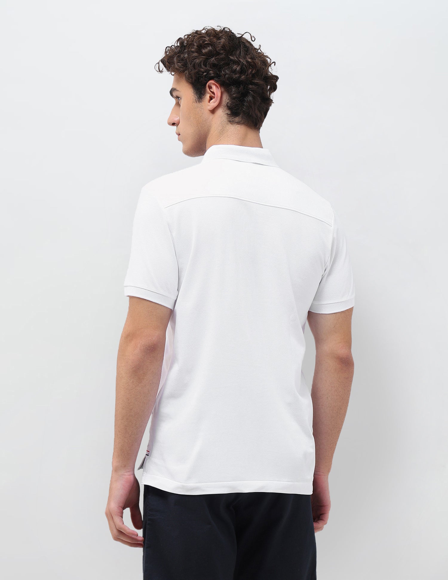 Solid Slim Fit Polo Shirt White - U.S. Polo Assn. India | Large