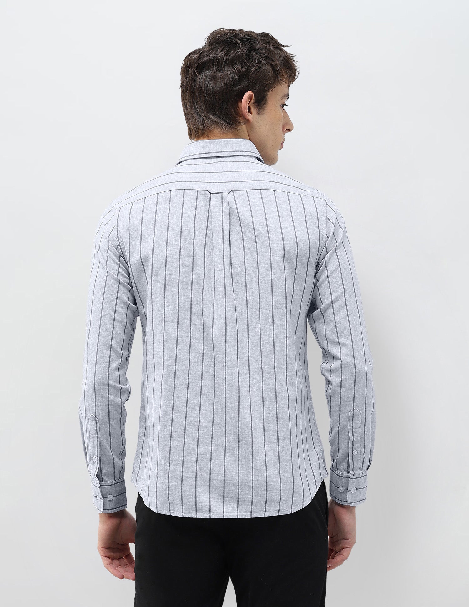 Vertical Striped Tailored Fit Shirt Blue - U.S. Polo Assn. India | Large
