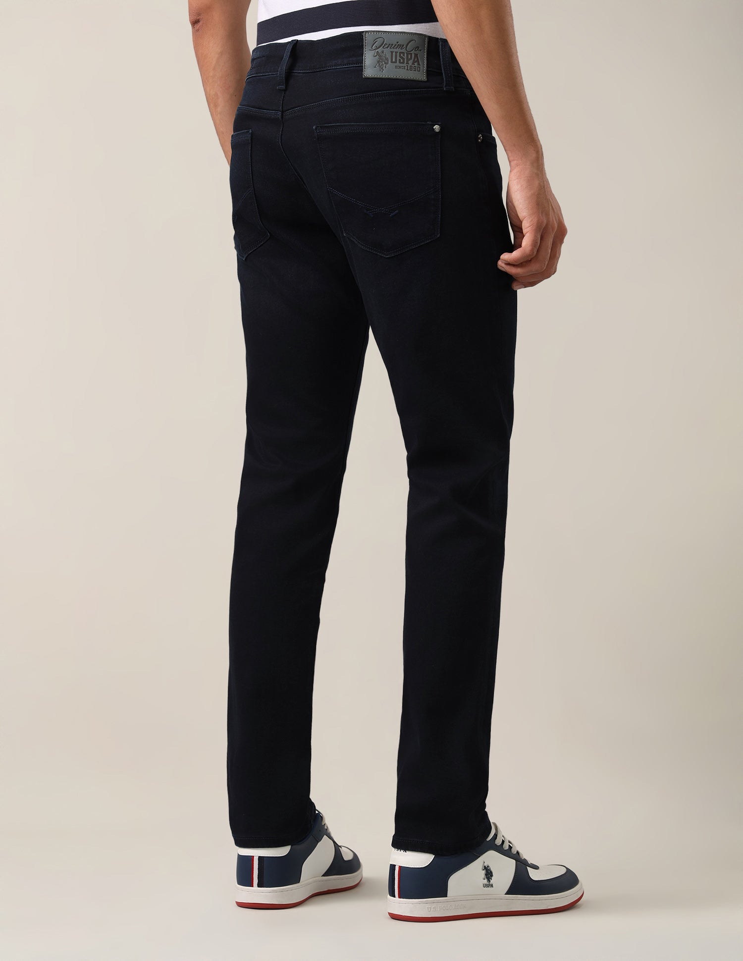 Brandon Slim-Tapered Fit Blue Jeans Dark Blue - U.S. Polo Assn. India | Large