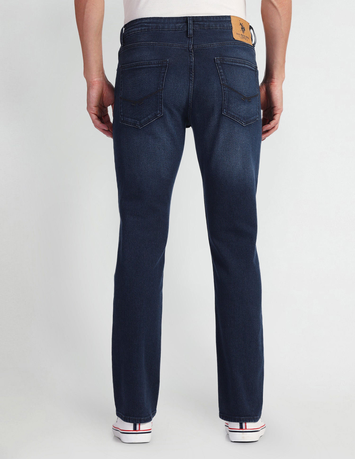 Harold Slim Straight Fit Blue Jeans Navy - U.S. Polo Assn. India | Large