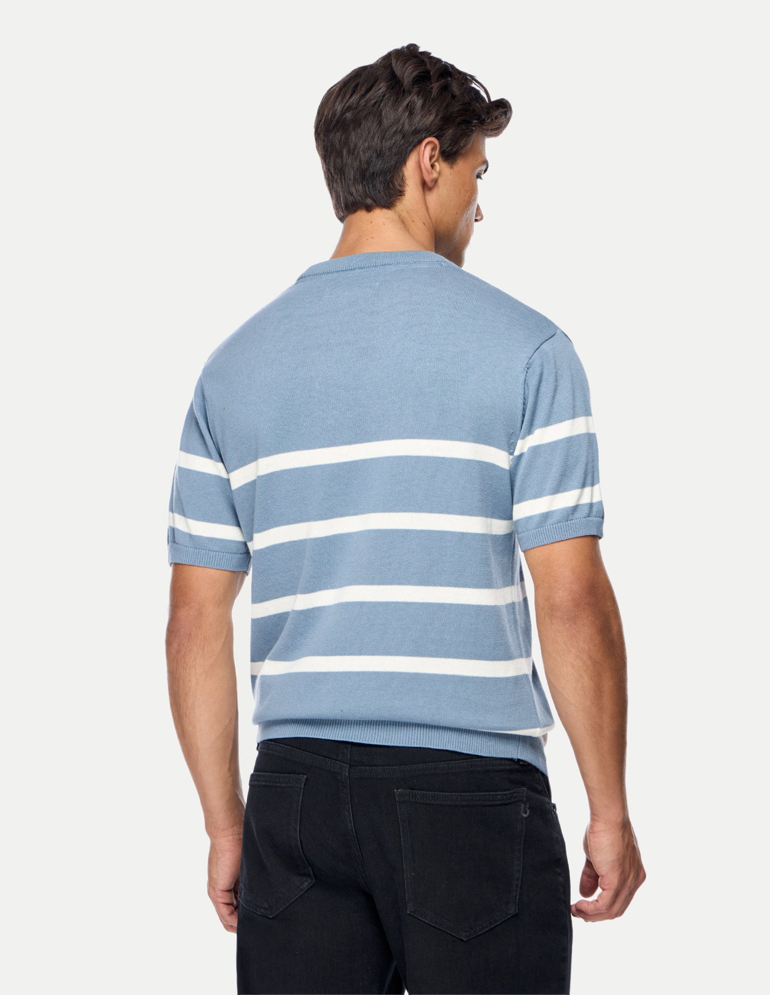 Horizontal Striped Regular Fit Sweater Blue - U.S. Polo Assn. India | Large