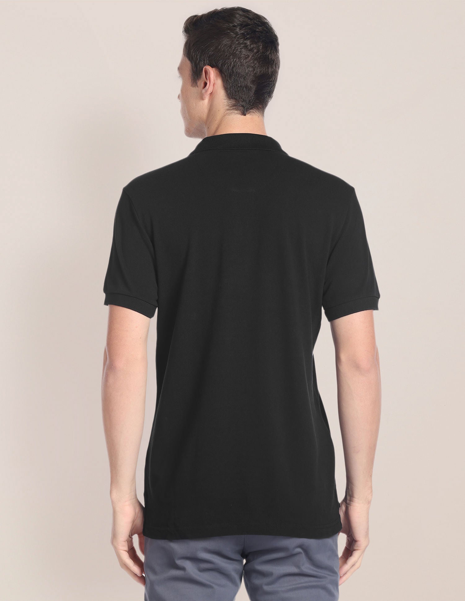 Brand Embroidered Slim Fit Polo Shirt Black - U.S. POLO ASSN. | Large