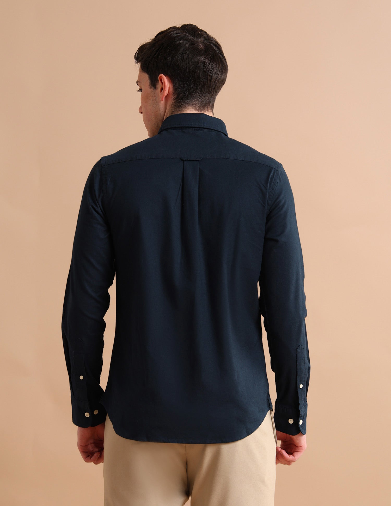 Stretchy Twill Formal Shirt Navy - U.S. POLO ASSN. | Large