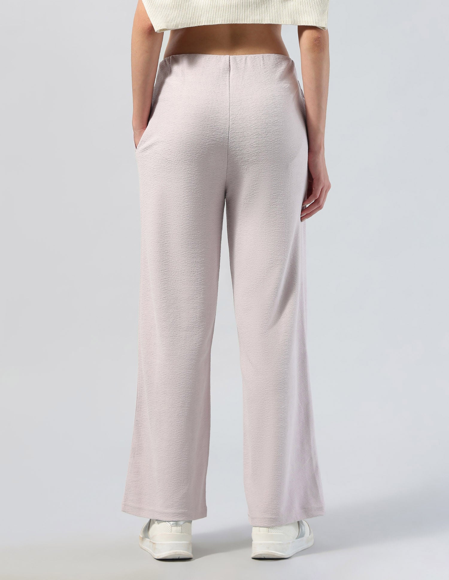 Textured Straight Fit Lounge Trousers Pink - U.S. POLO ASSN. | Large