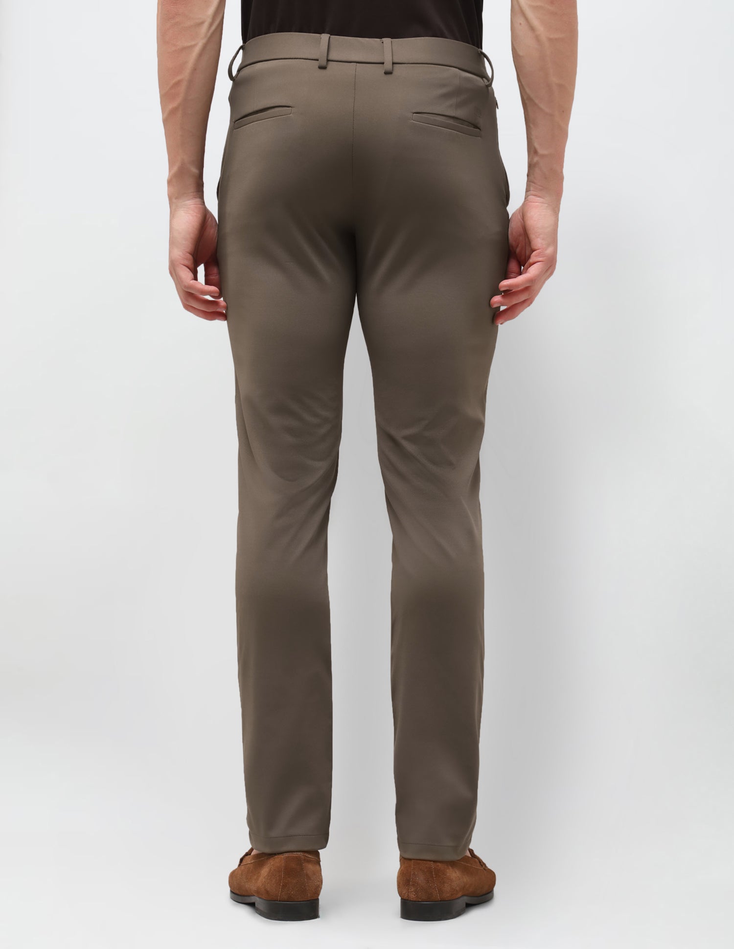 Knitted Austin Slim Fit Trousers Brown - U.S. Polo Assn. India | Large