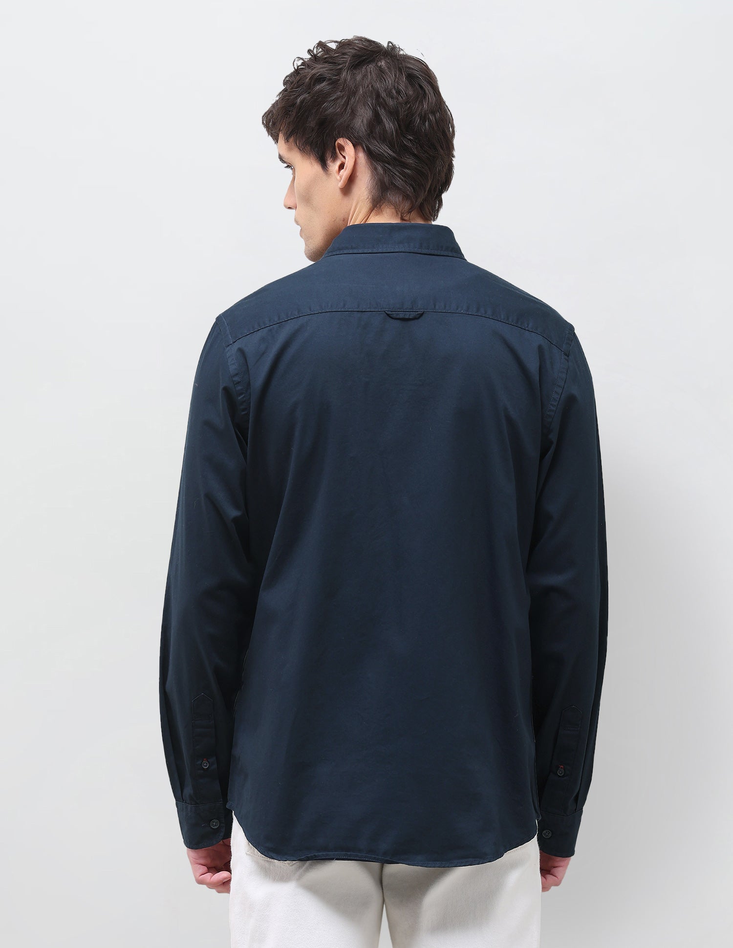Twill Solid Shirt Navy - U.S. Polo Assn. India | Large