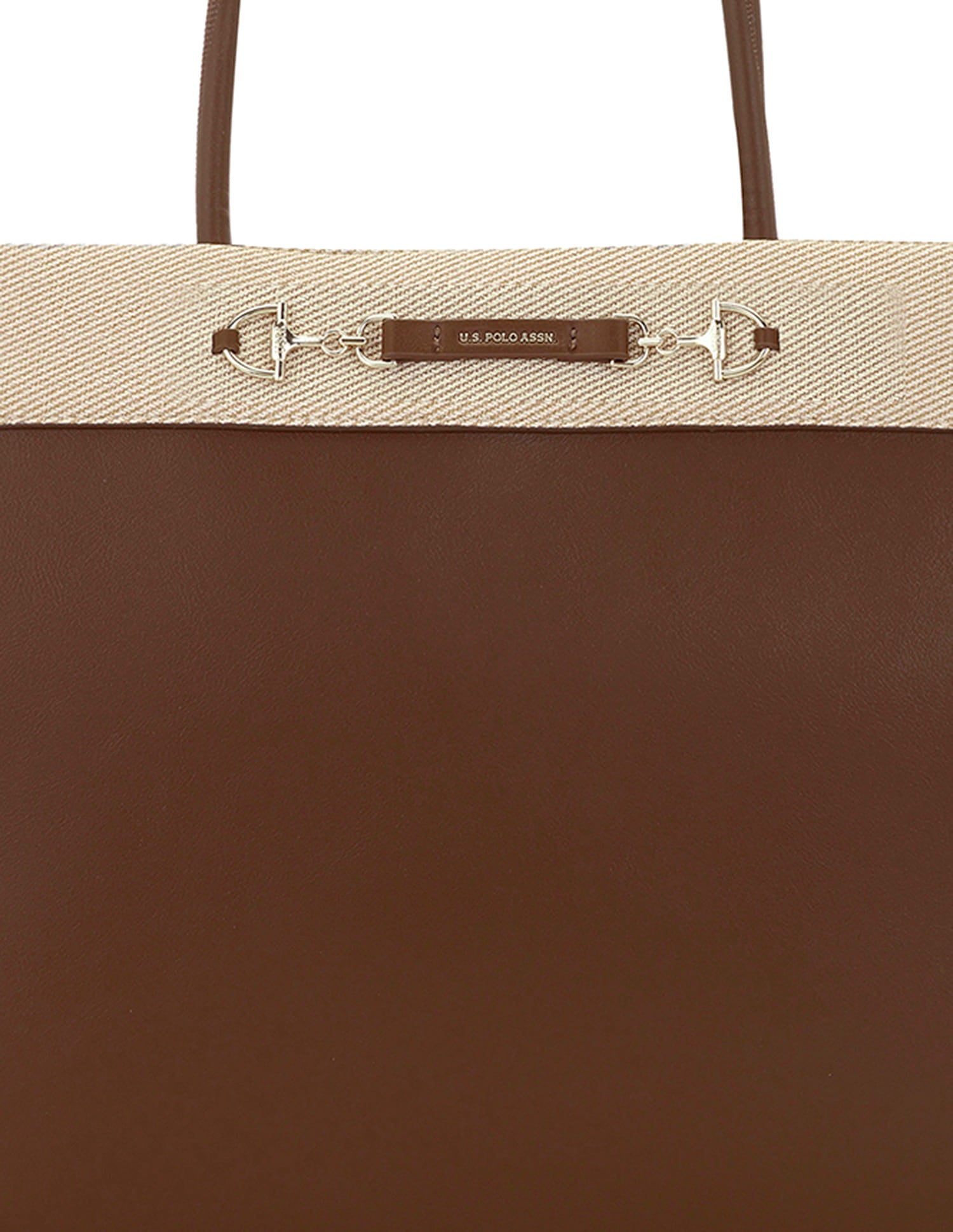 Aubrey 2.0 Colourblocked Tote Bag Brown - U.S. Polo Assn. India | Large
