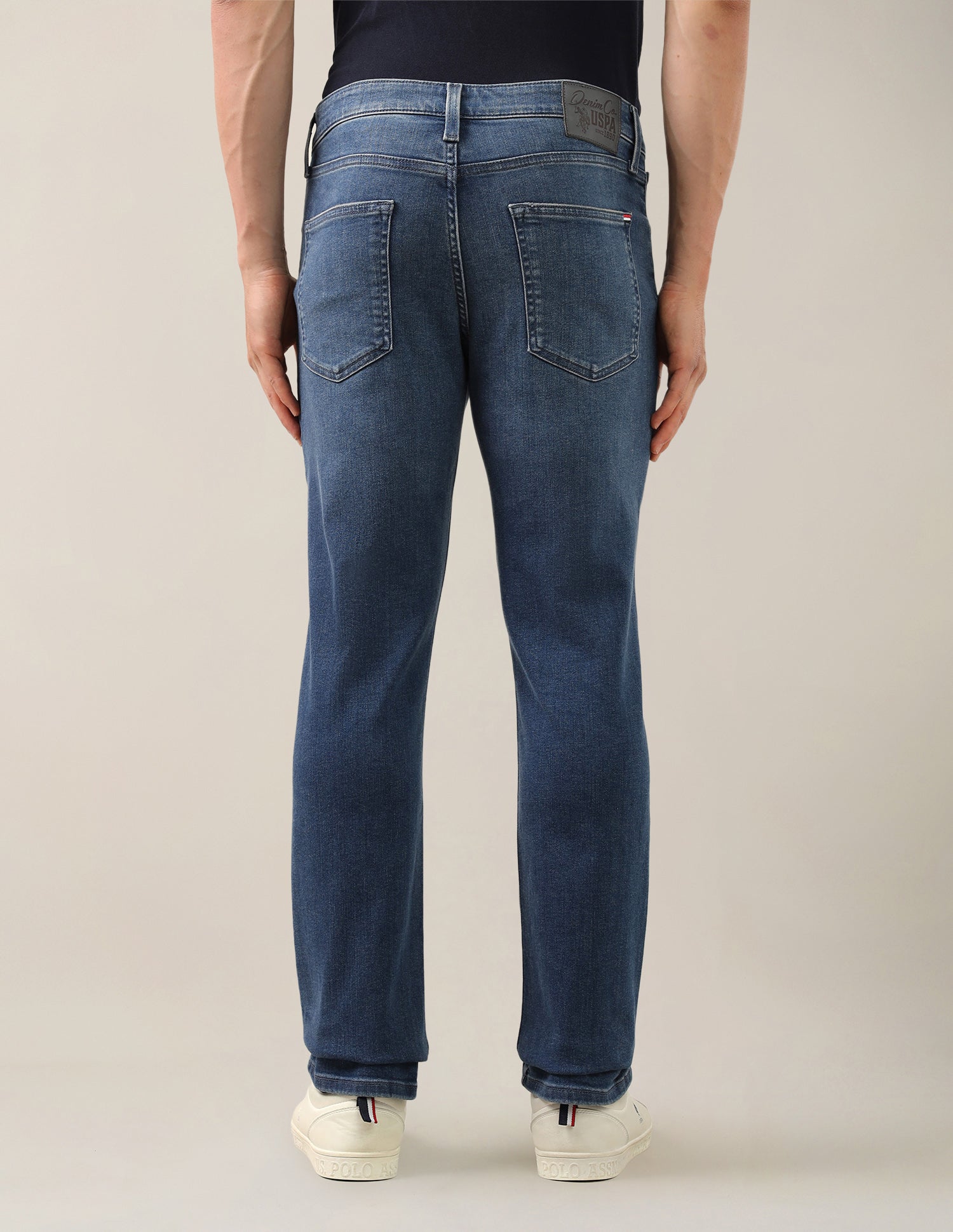 Harold Slim Straight Fit Blue Jeans Blue - U.S. Polo Assn. India | Large