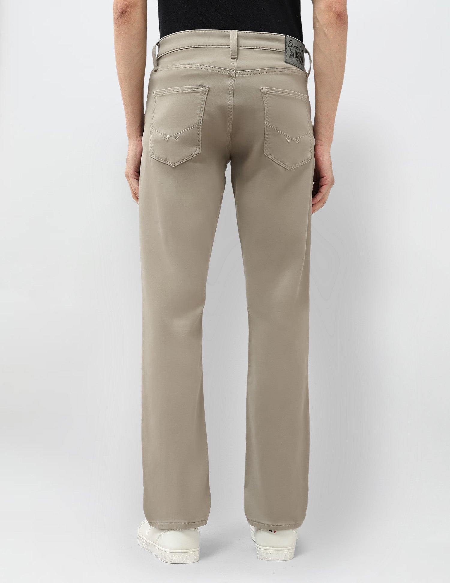 Harold Slim Straight Fit Color Denim Jeans Olive - U.S. POLO ASSN. | Large