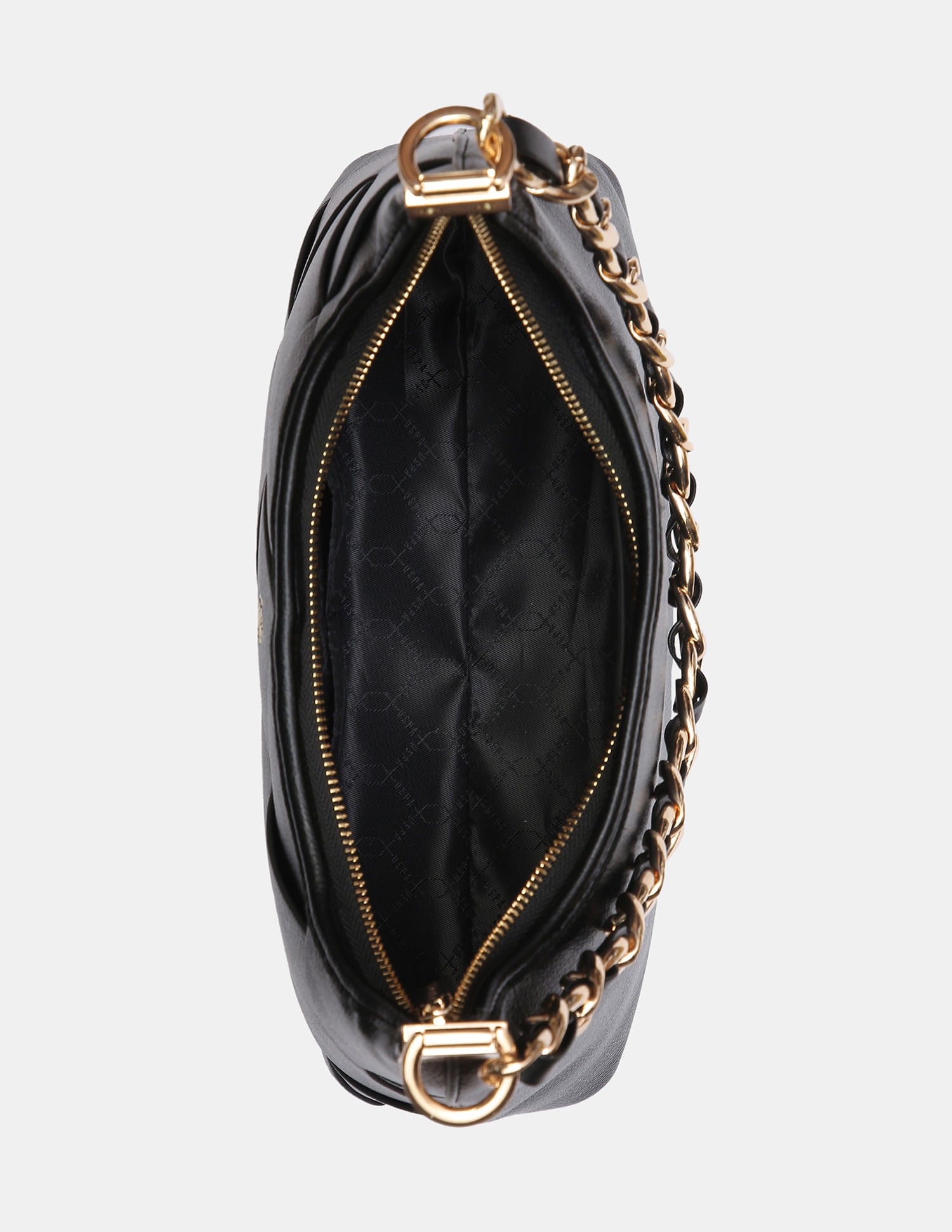 Women Babie Shoulder Bag with Woven Texture Black - U.S. POLO ASSN. | Large