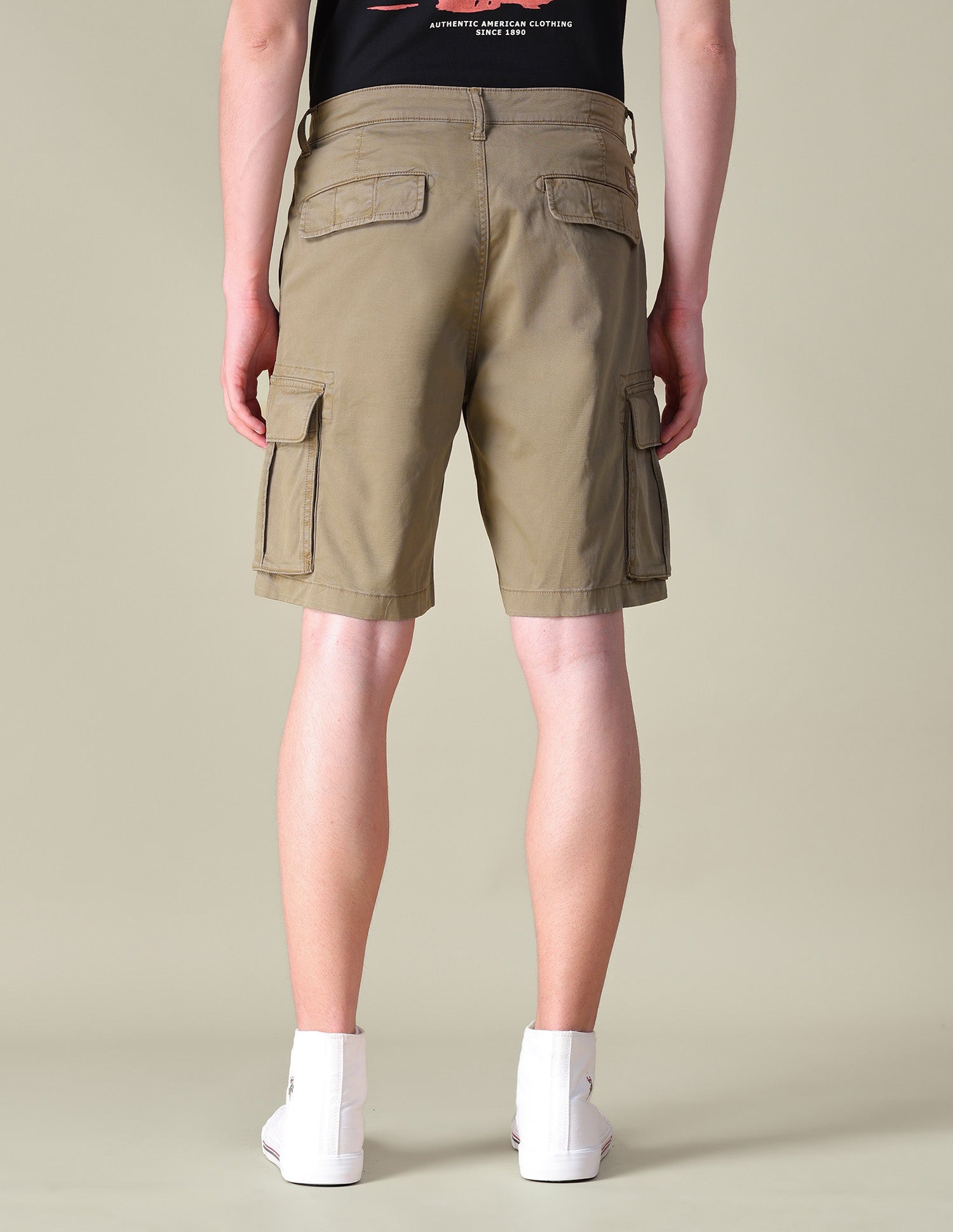 Mid Rise Cargo Shorts Tan - U.S. POLO ASSN. | Large